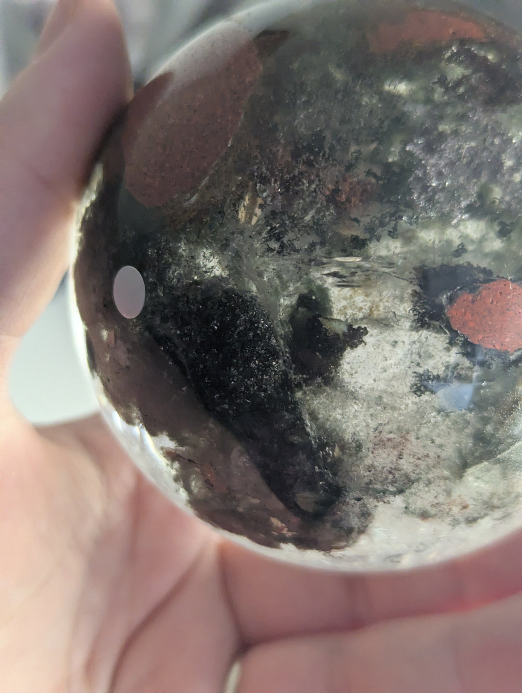 Amazing high Grade Garden quartz crystal sphere