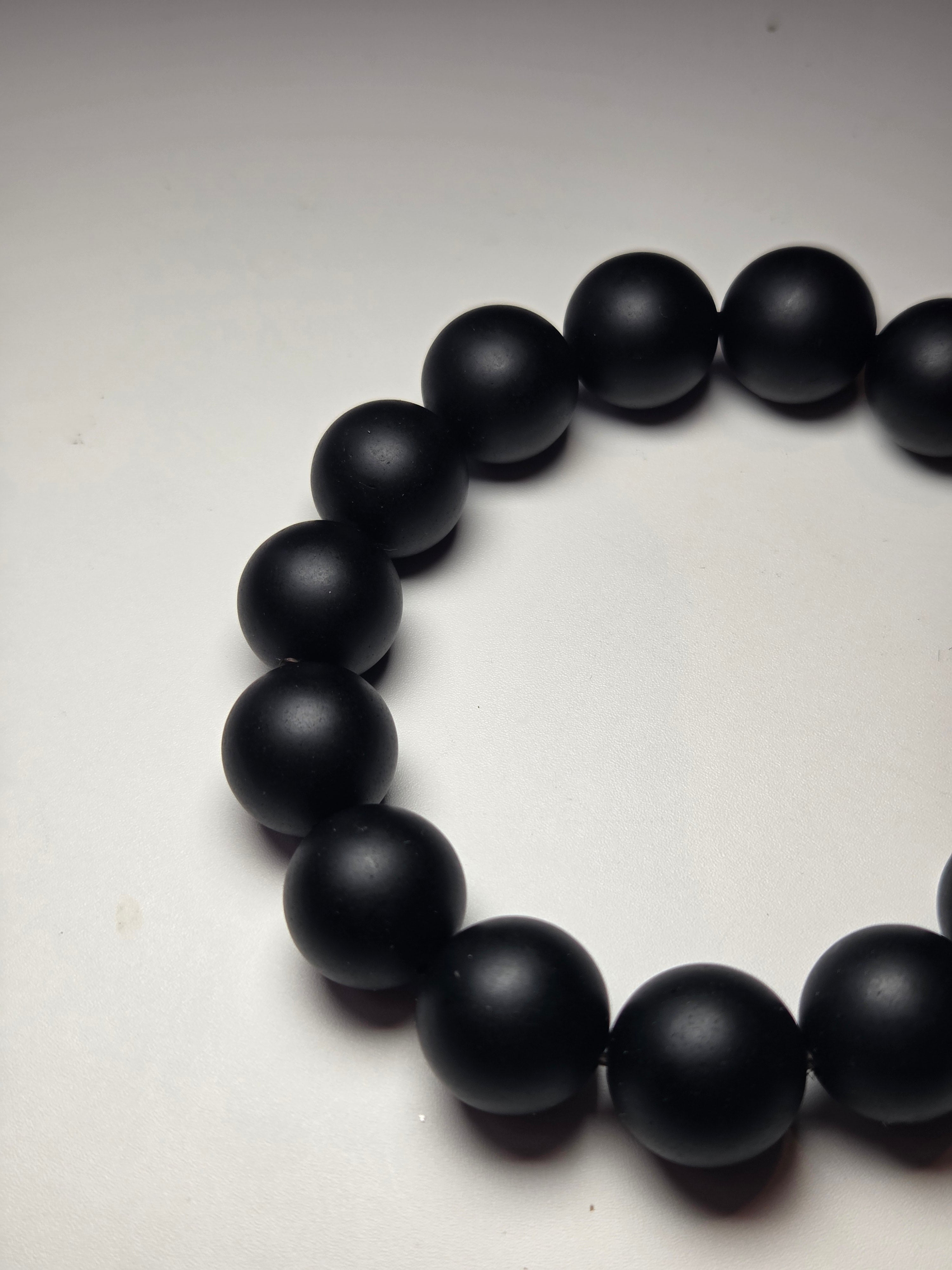Matt Obsidian crystal bracelet