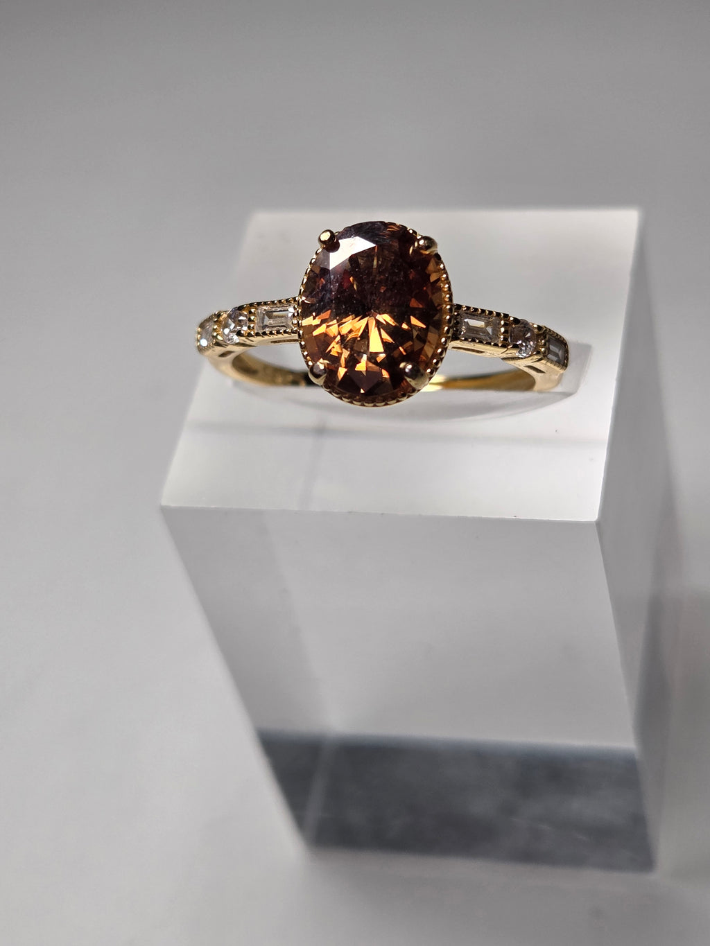 Chocolate Moissanite diamond necklace