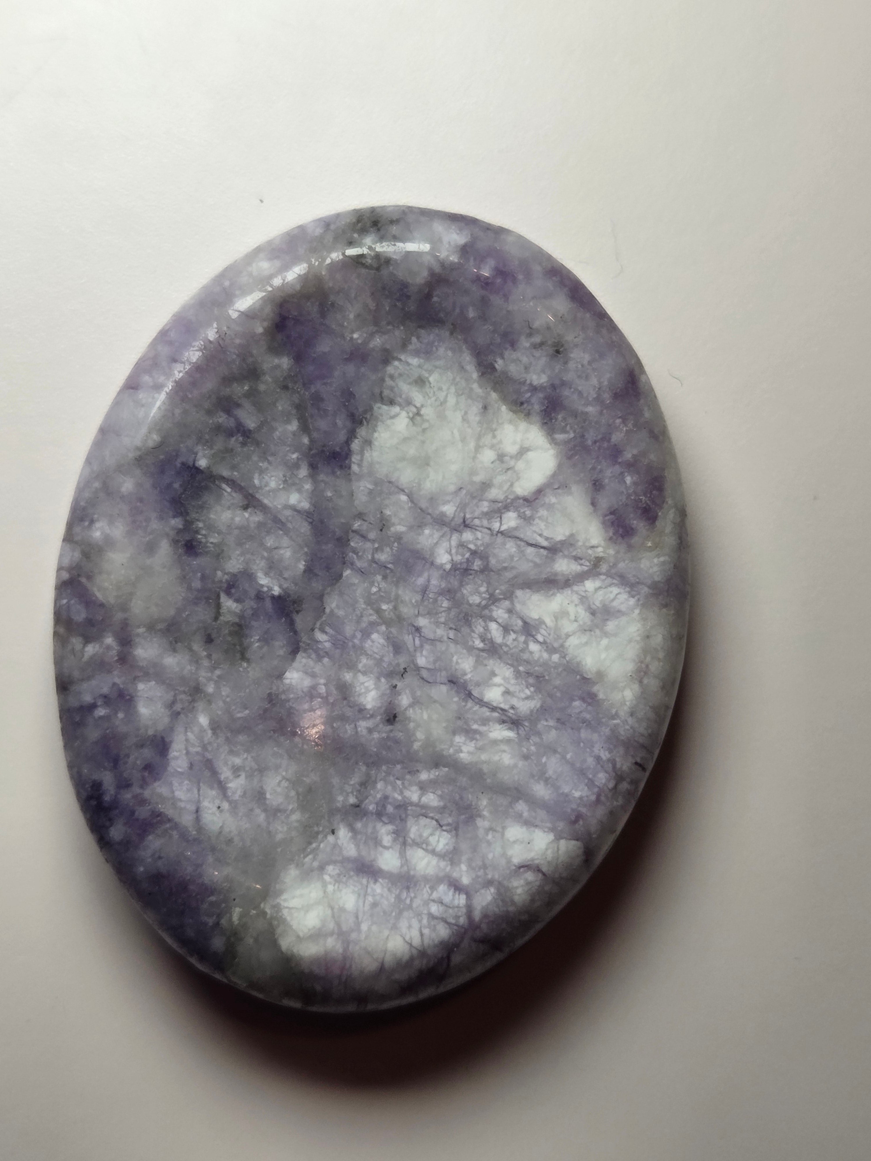Tiffany stone crystal worry stone