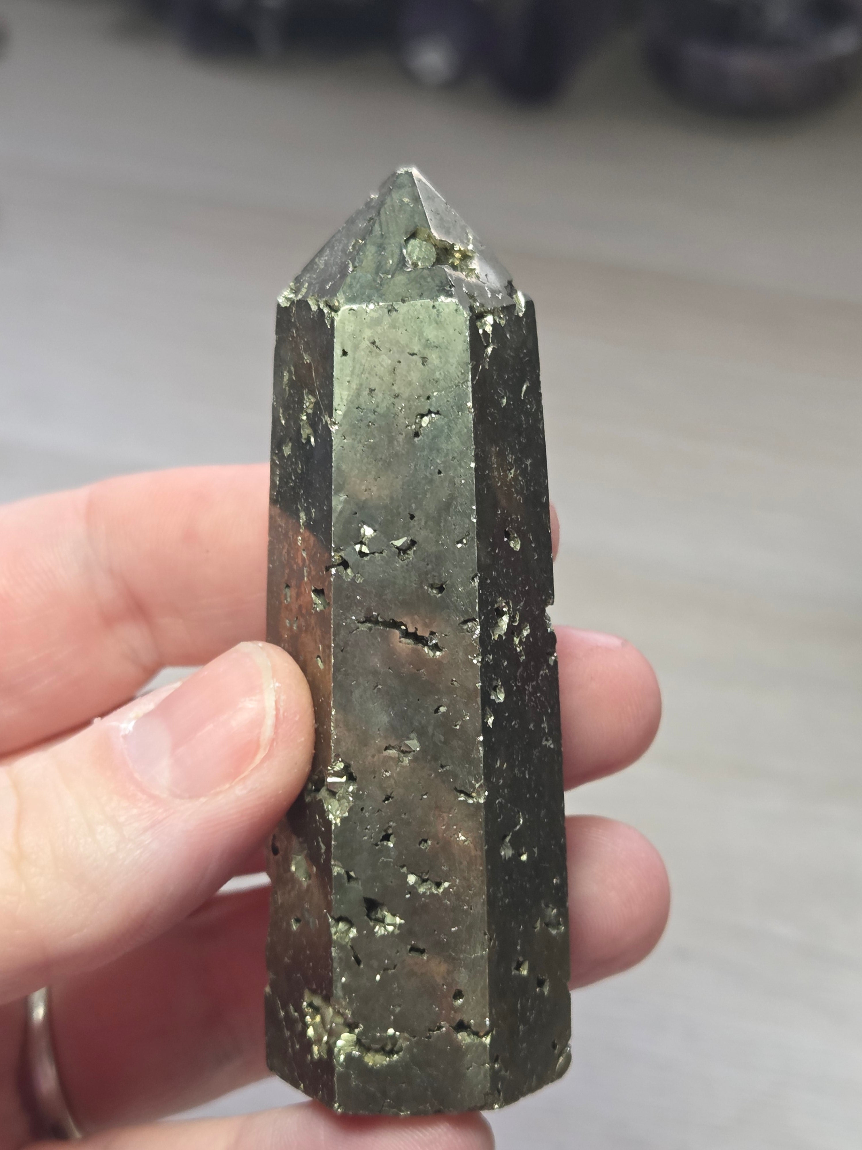Pyrite crystal tower
