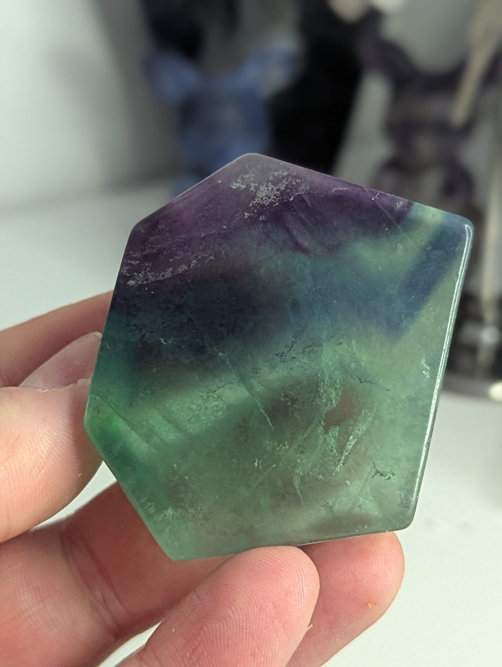 Flourite crystal freeform
