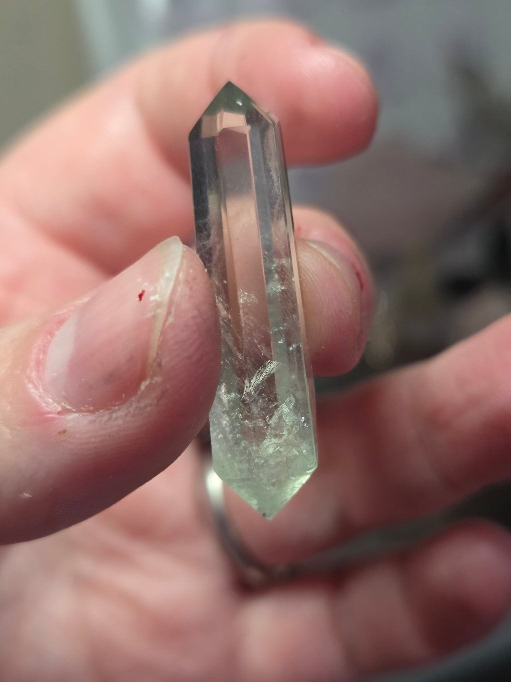 Prasiolite quartz crystal DT