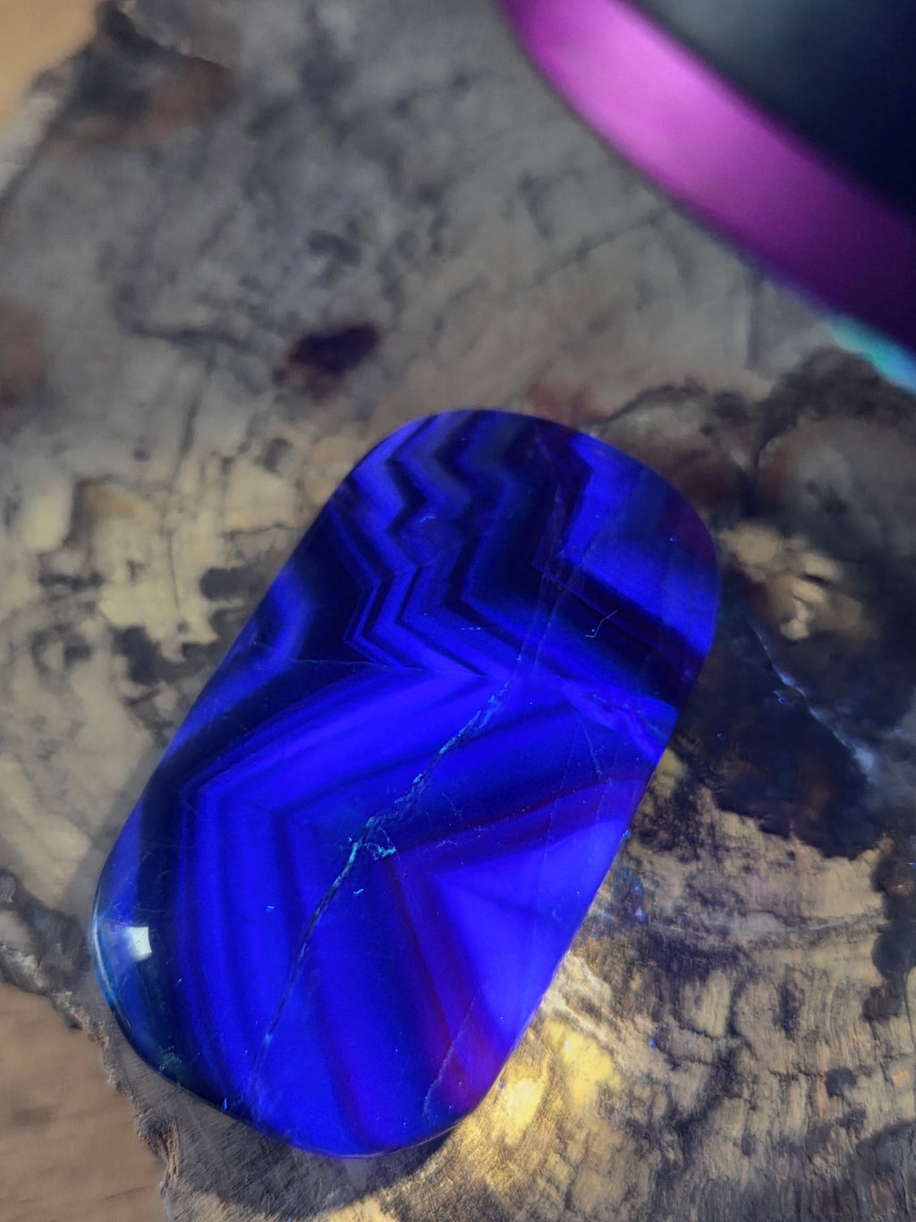 Rose flourite crystal palm stone
