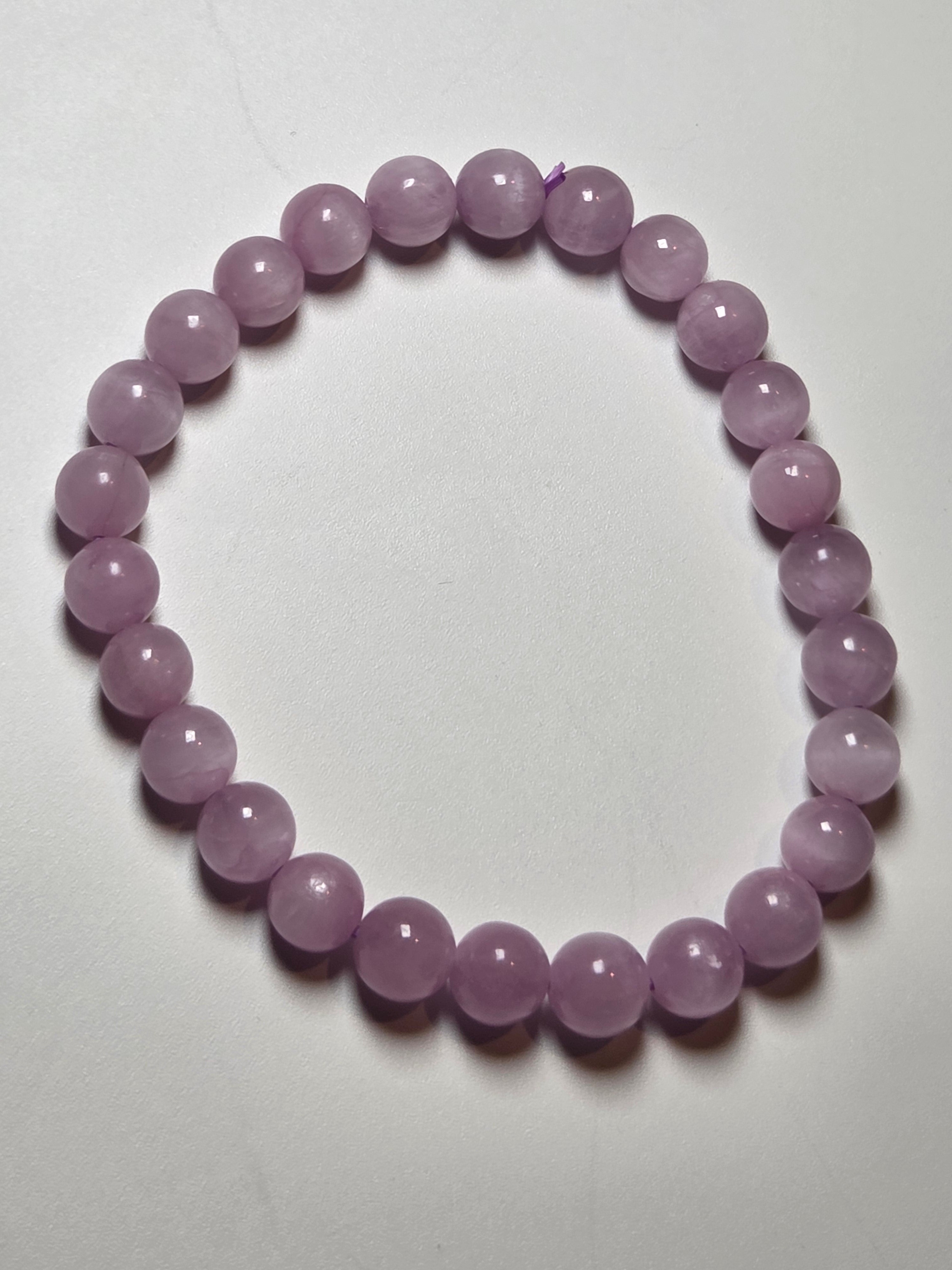 Kunzite crystal bracelet