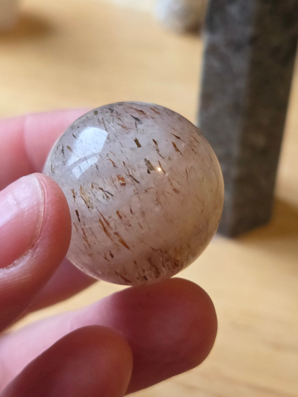 New Copper Rutile crystal sphere