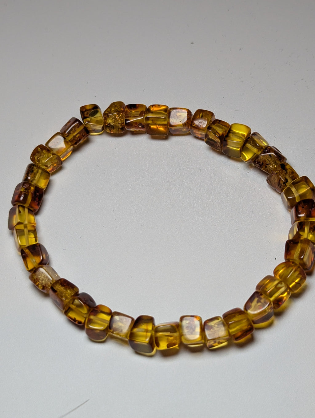 Amber beaded bracelet
