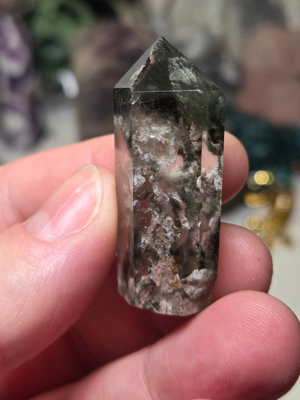 Mini garden quartz crystal tower  several avaliable one will be chosen at random