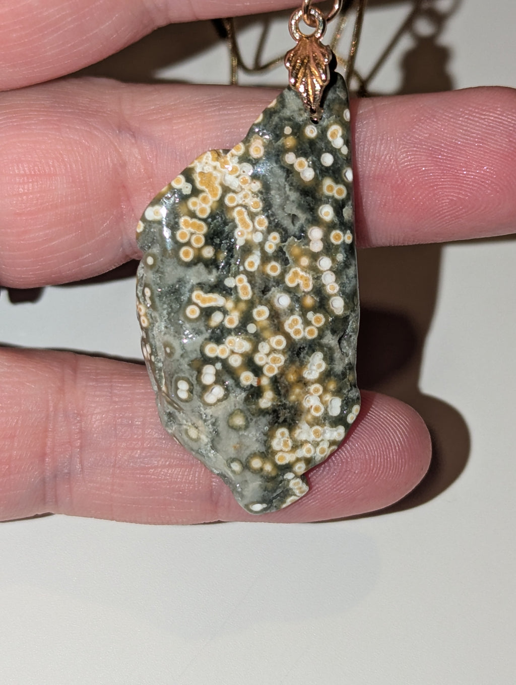 Ocean Jasper crystal handmade necklace