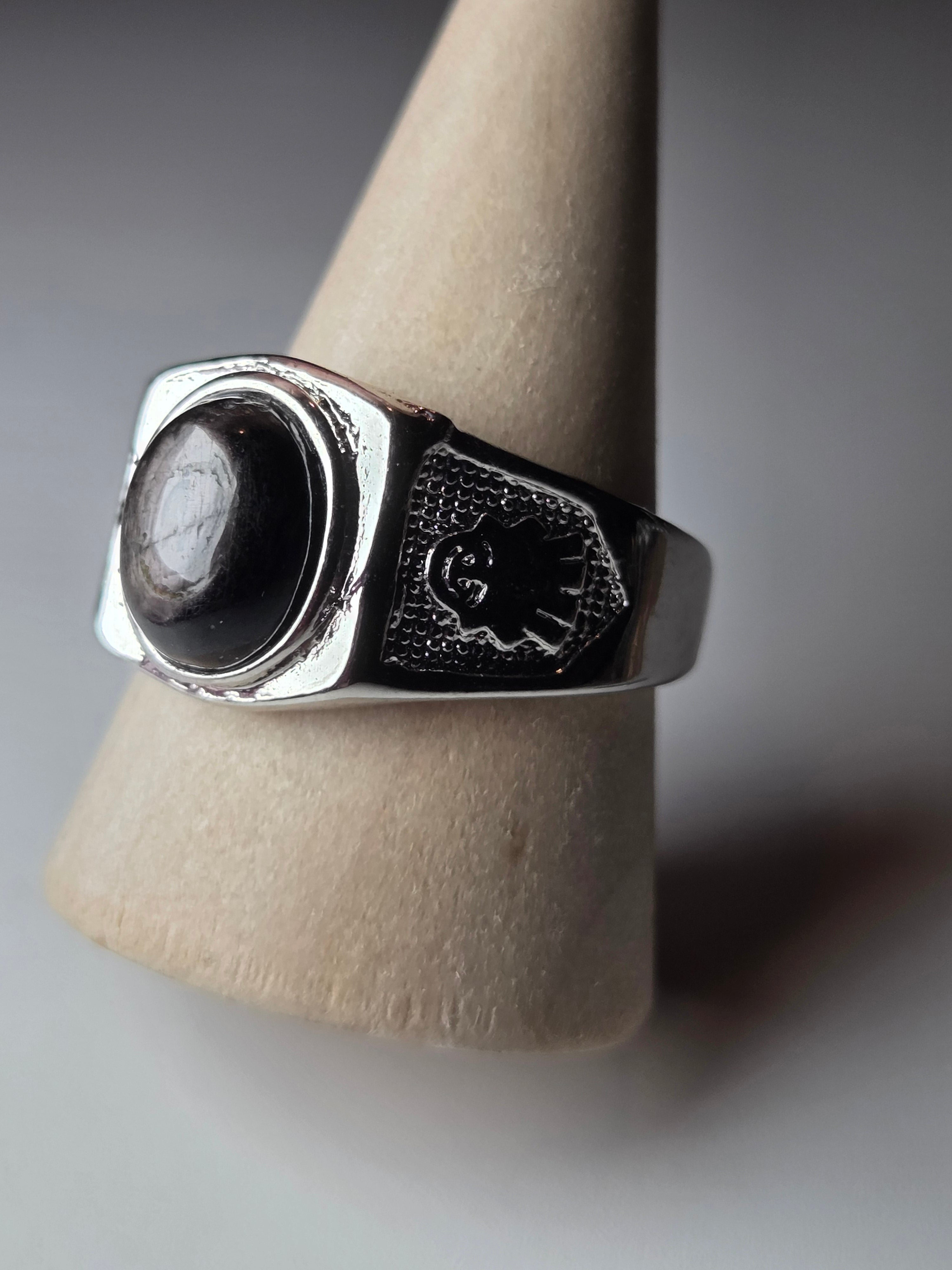 Hypersthene crystal Adjustable ring