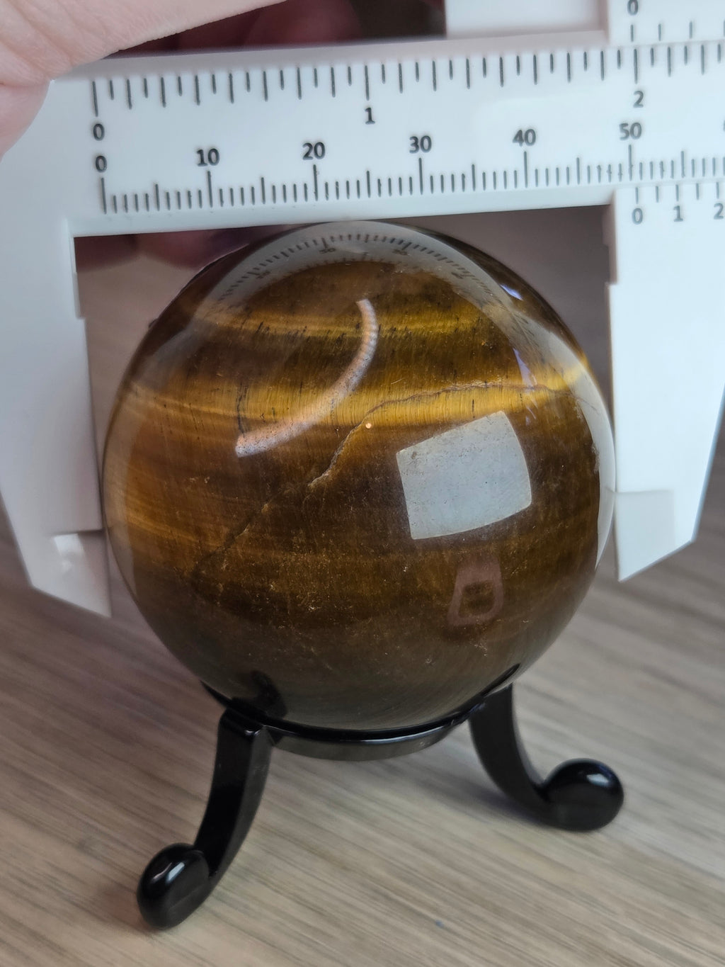 Tigers eye crystal sphere