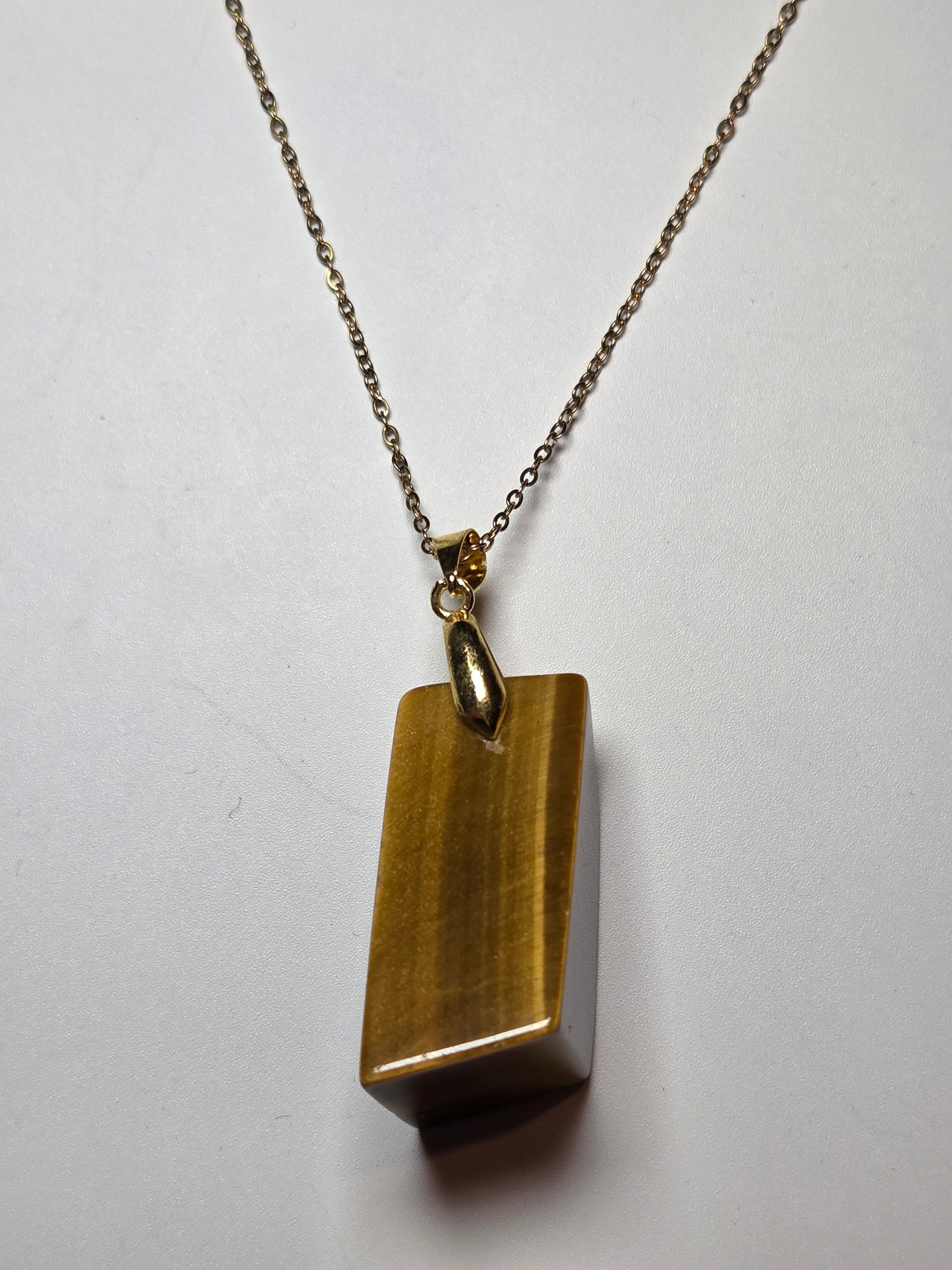 Tigers Eye crystal necklace