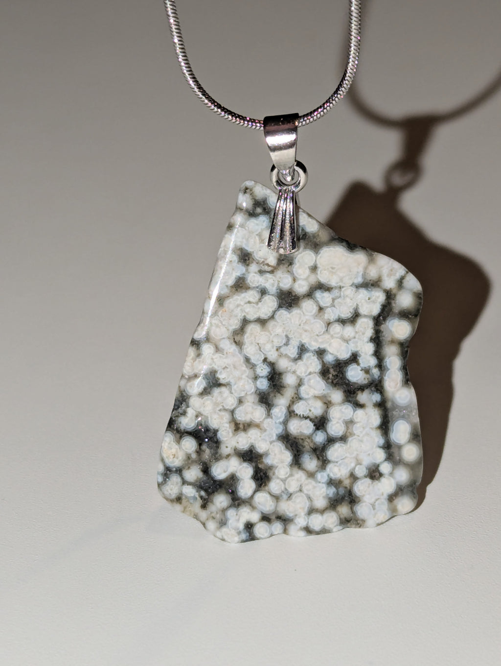 Ocean Jasper crystal handmade necklace