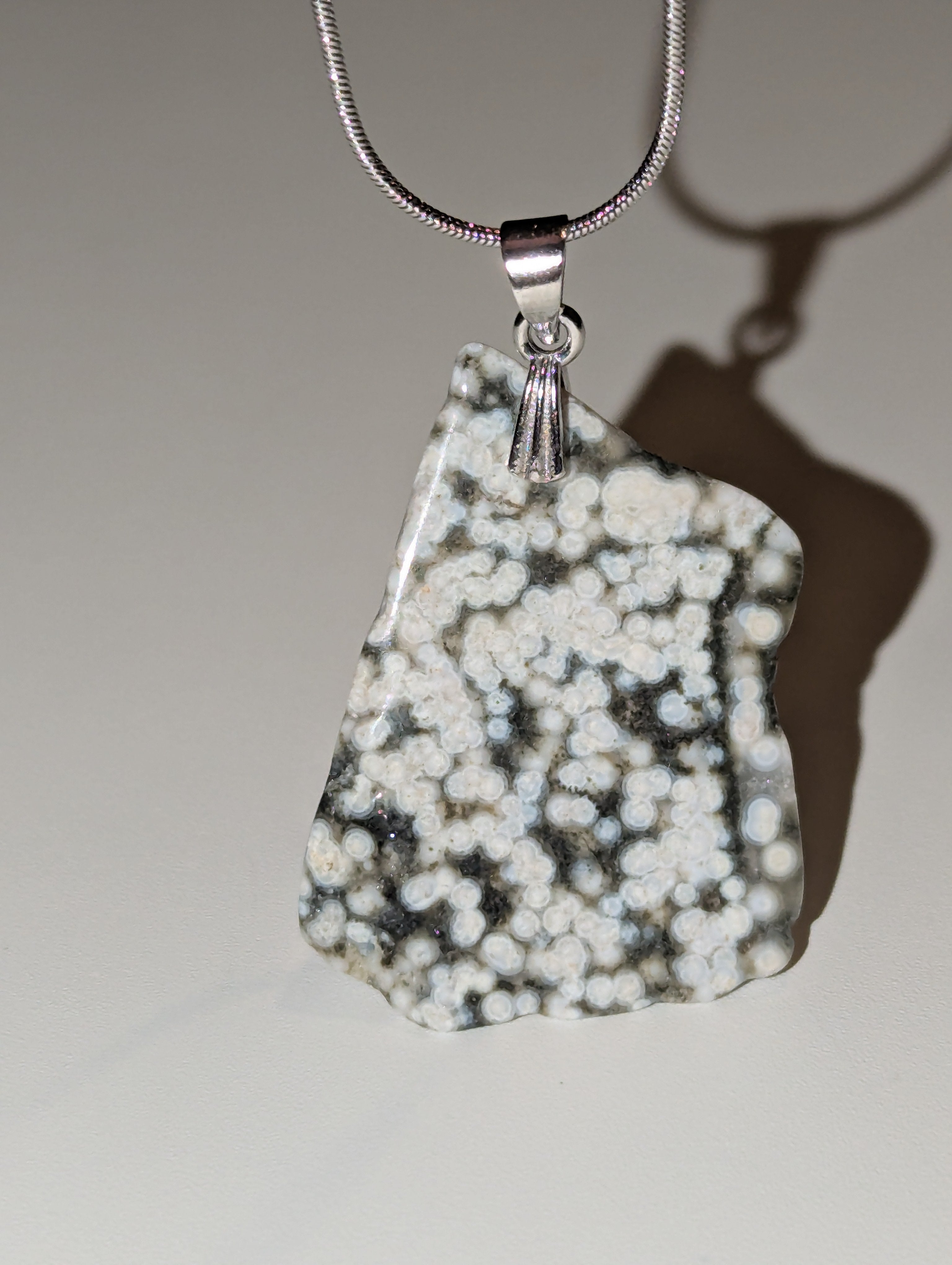 Ocean Jasper crystal handmade necklace