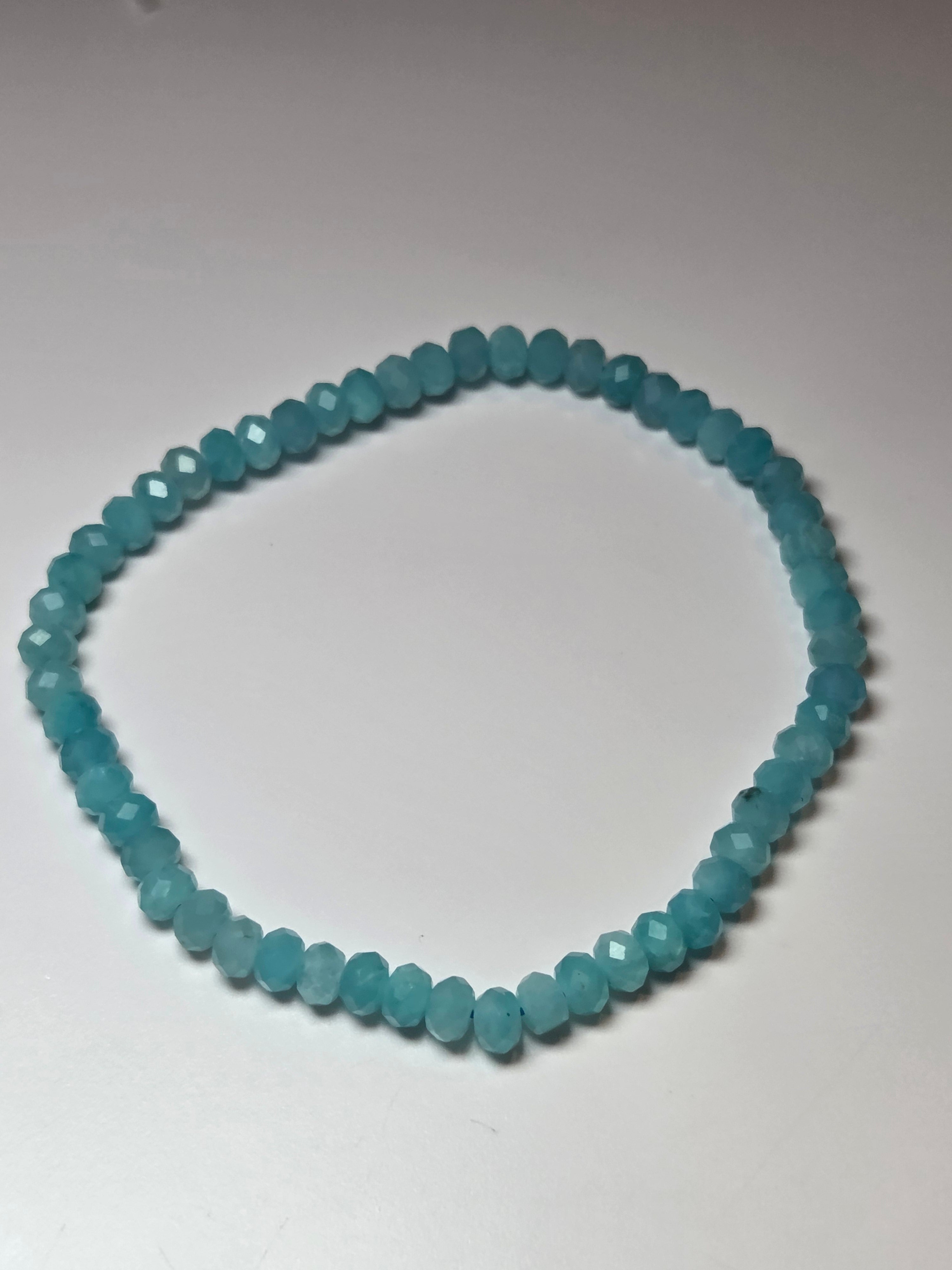 Amazonite crystal bracelet