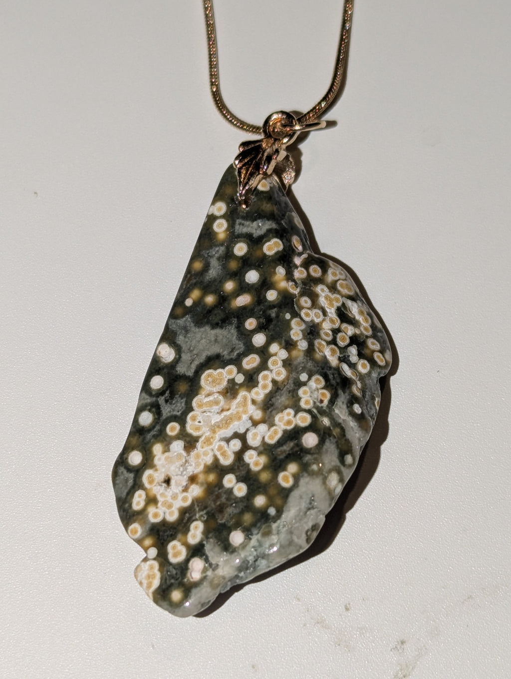 Ocean Jasper crystal handmade necklace