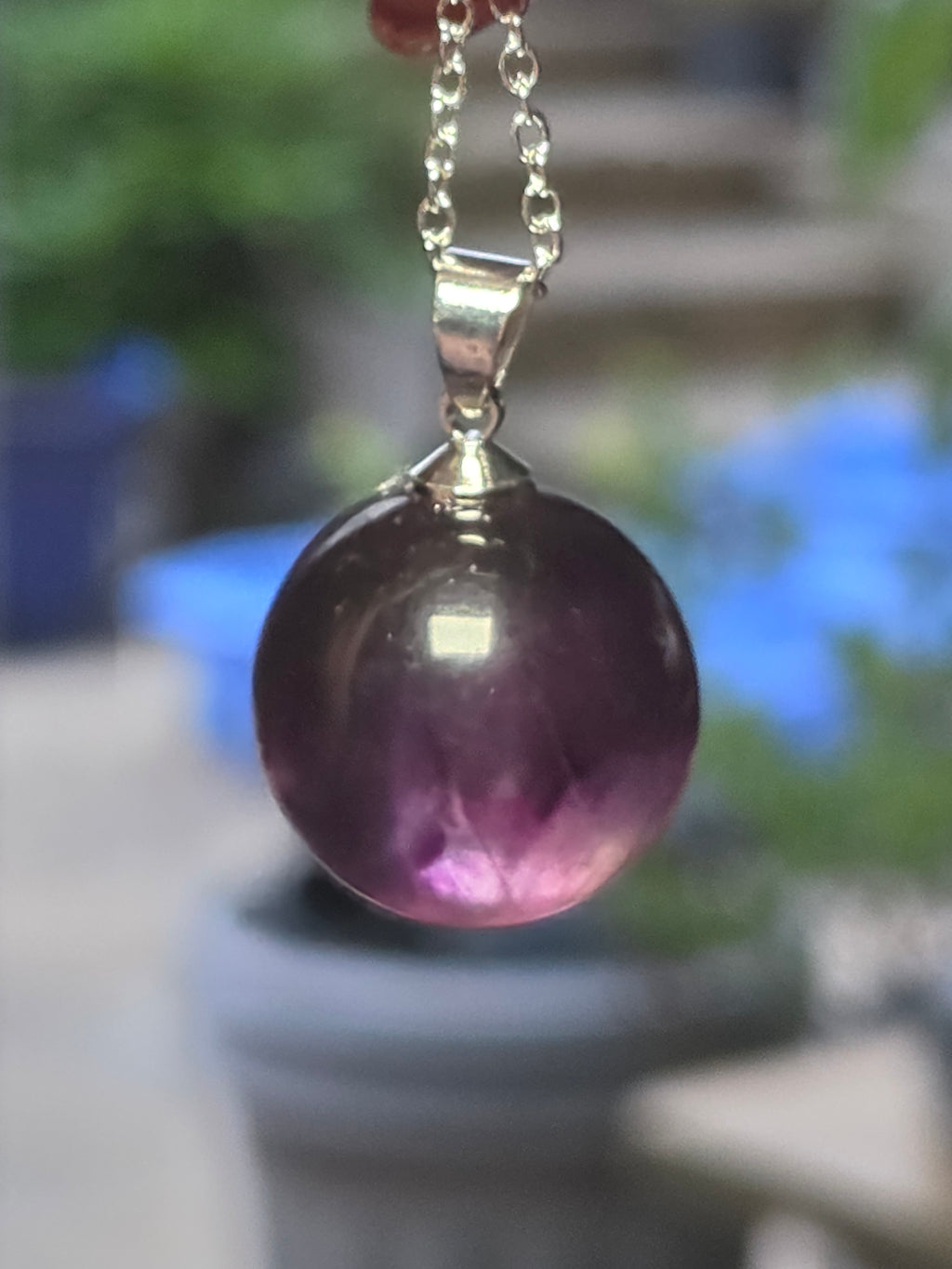 S925 Crystal  sphere necklace