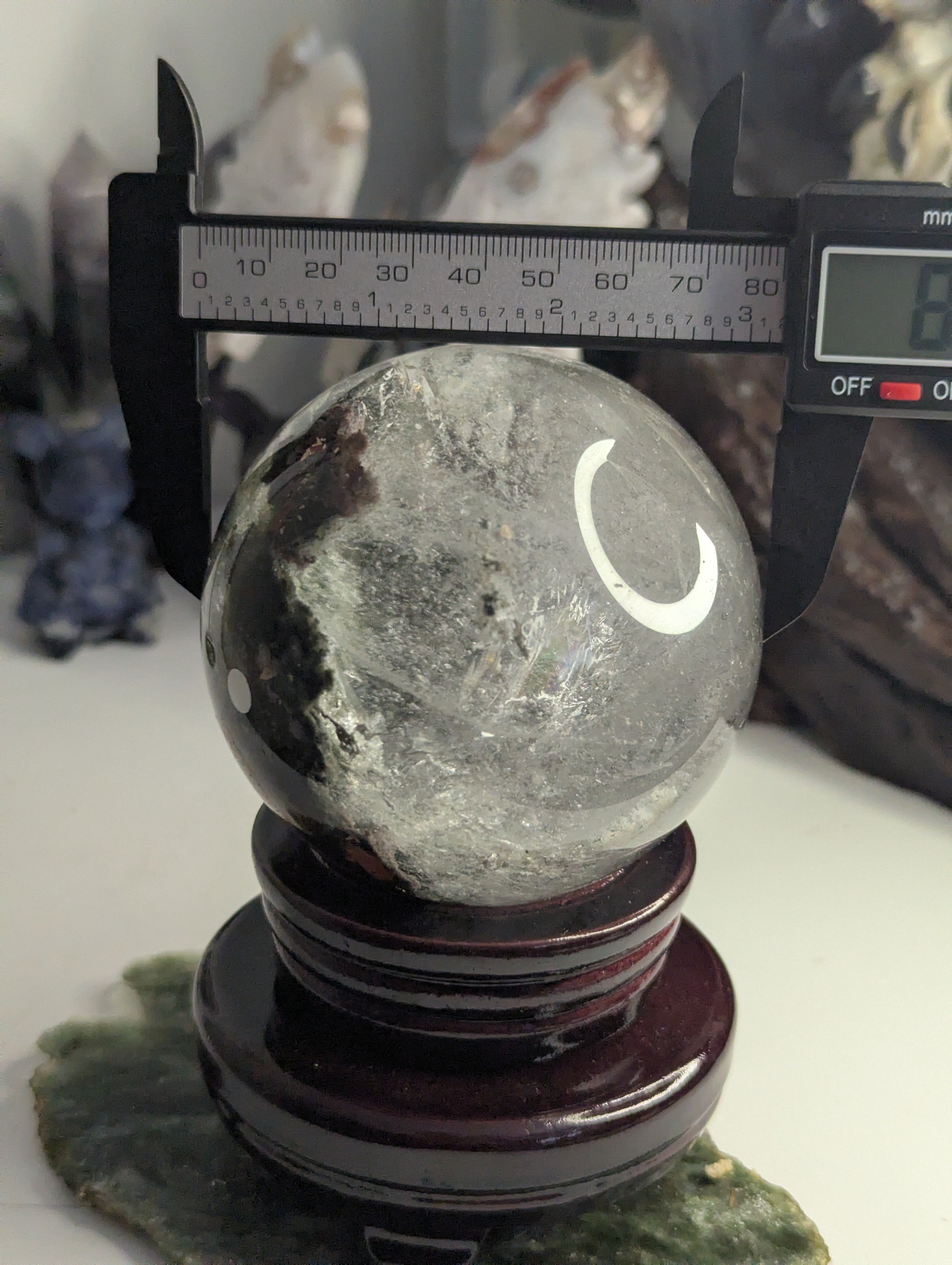 Amazing high Grade Garden quartz crystal sphere