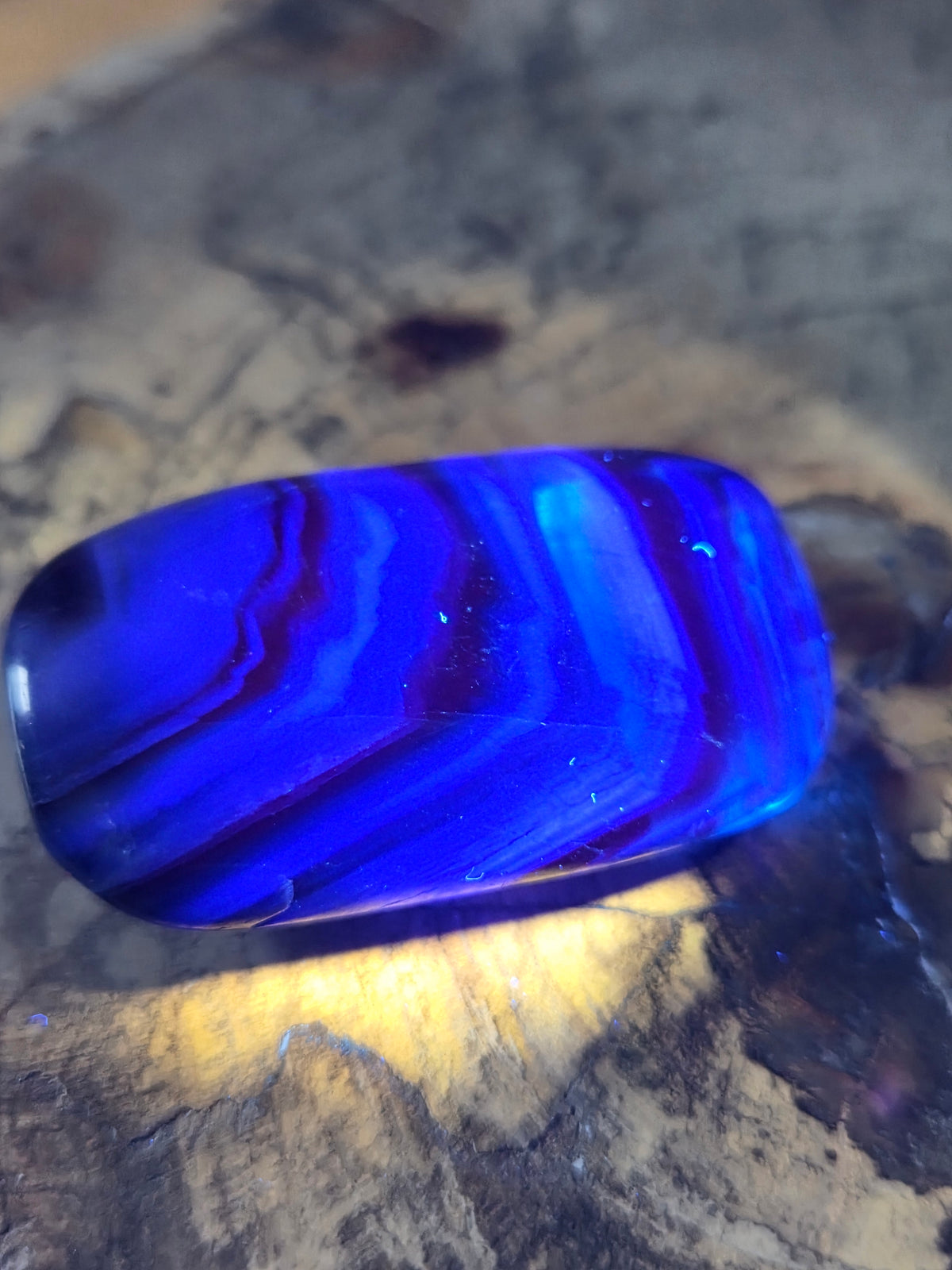 Rose flourite crystal palm stone