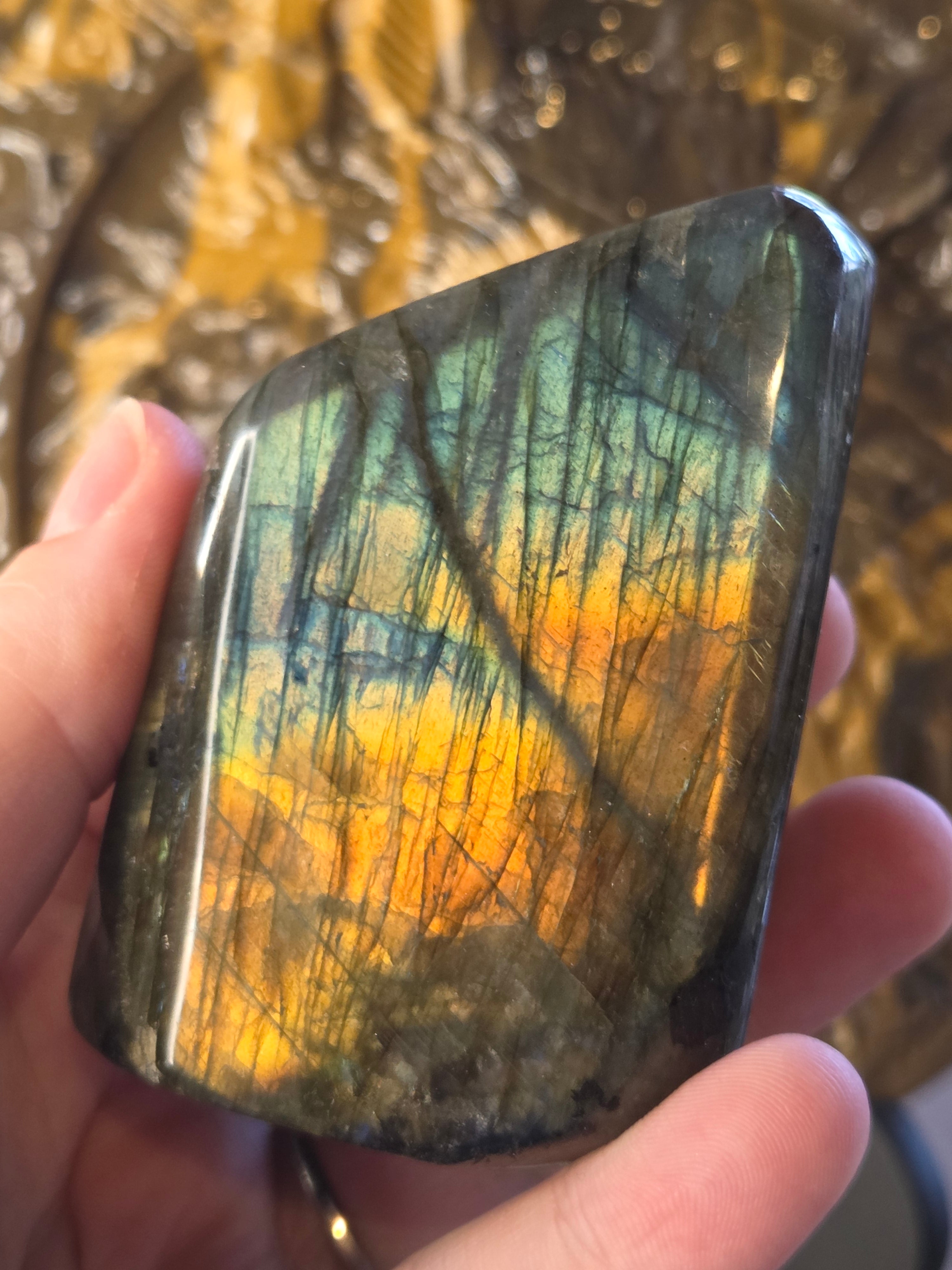 Labradorite crystal freeform