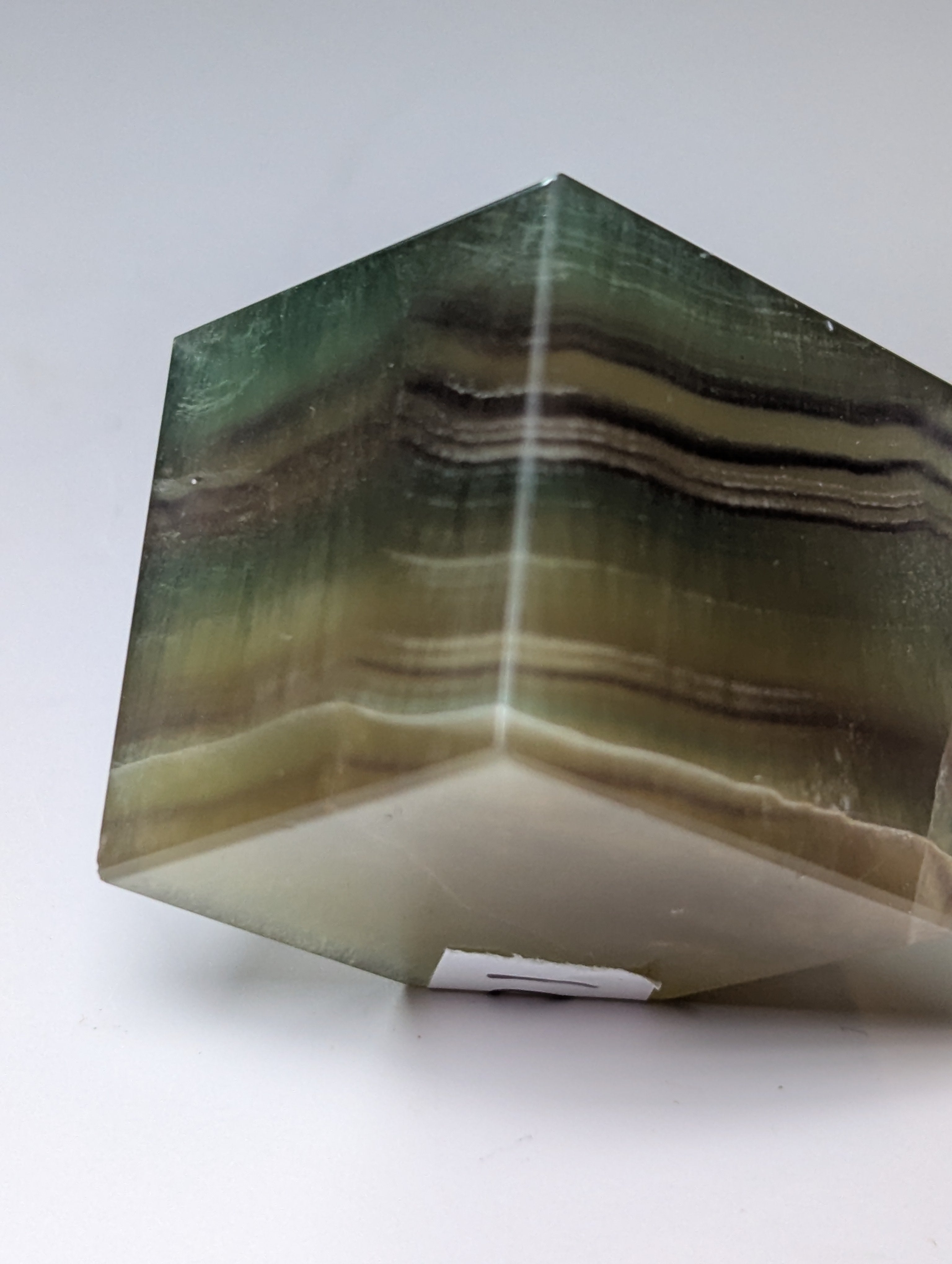 Mango flourite crystal cube