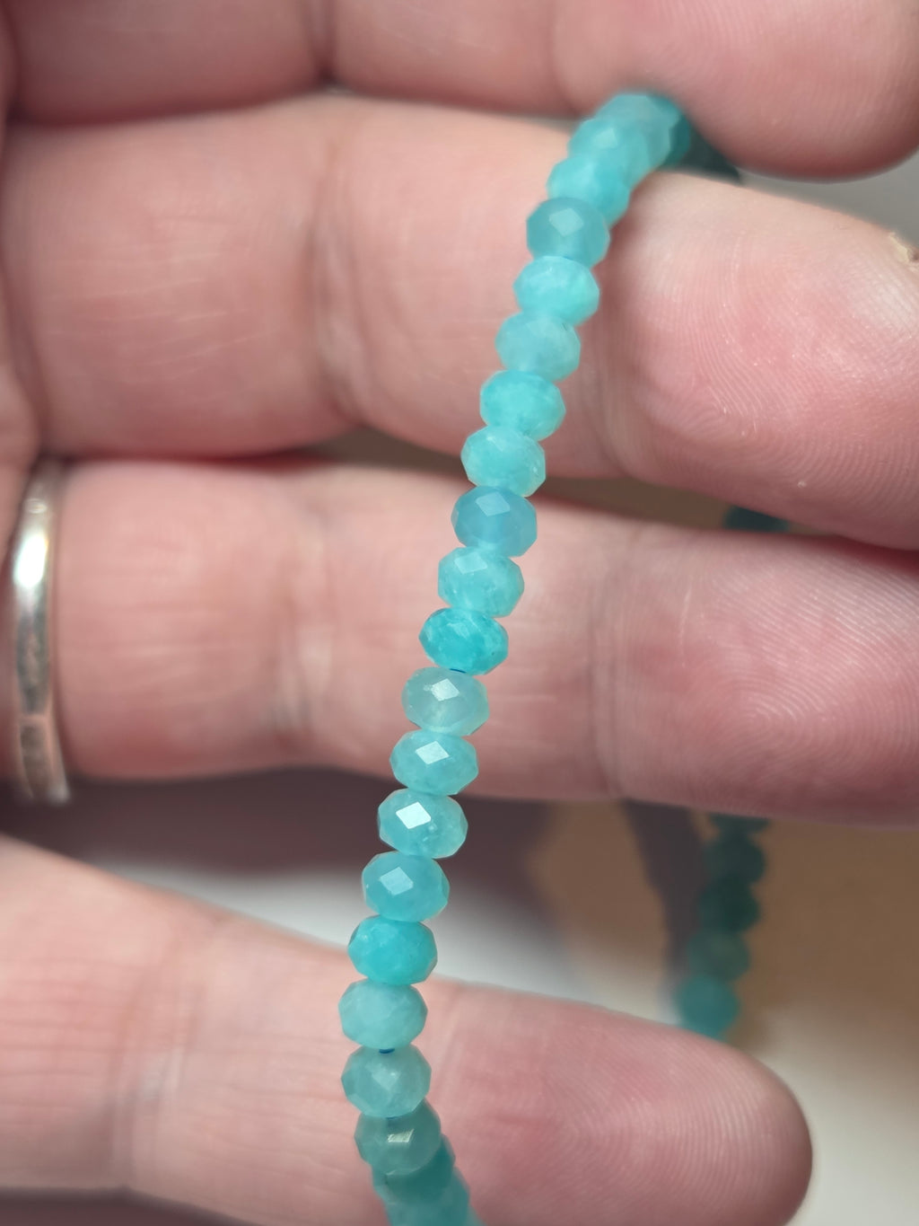 Amazonite crystal bracelet