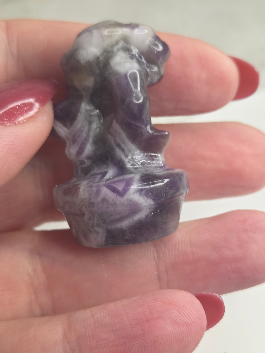 Dream Amethyst crystal flower  in pot