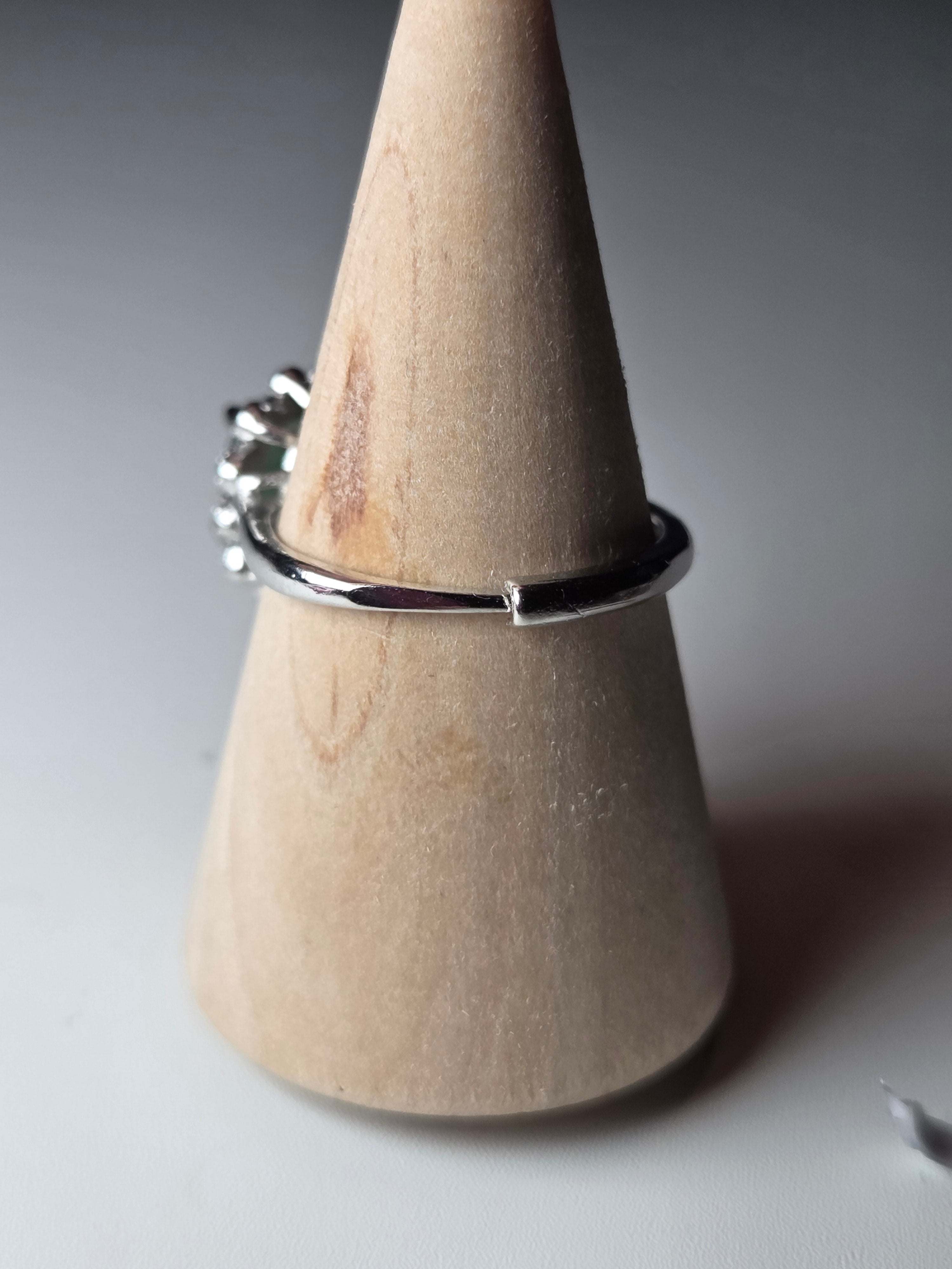 Crystal Specimen adjustable ring pyrite amethyst ruby aquamarine