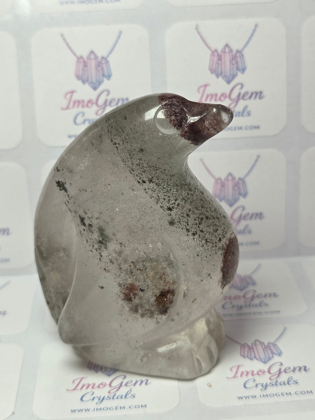 Hospital Garden quartz crystal fat penguin