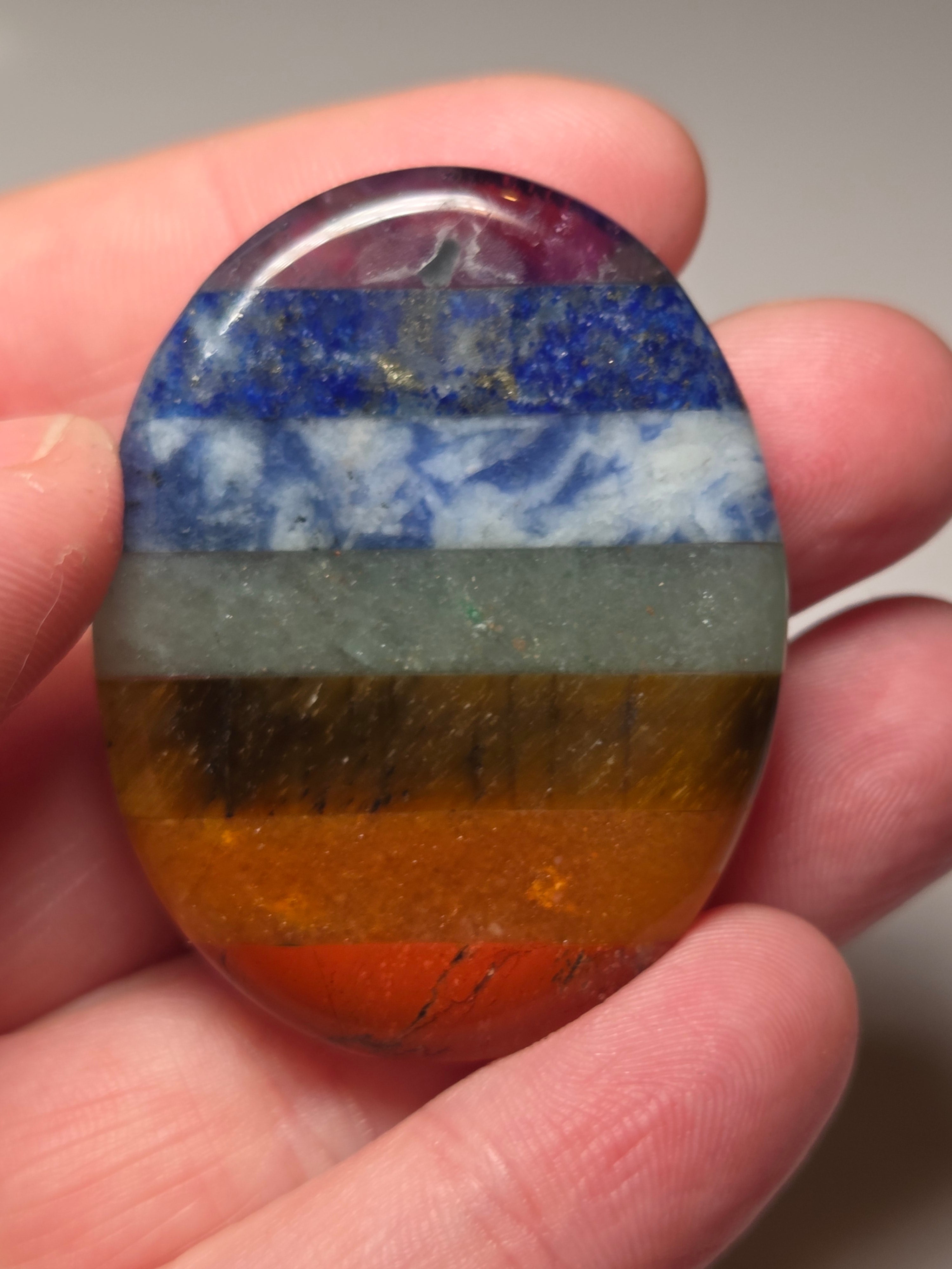 Chakra worry stone