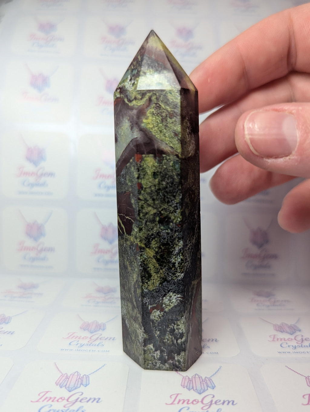 Dragon blood stone crystal tower