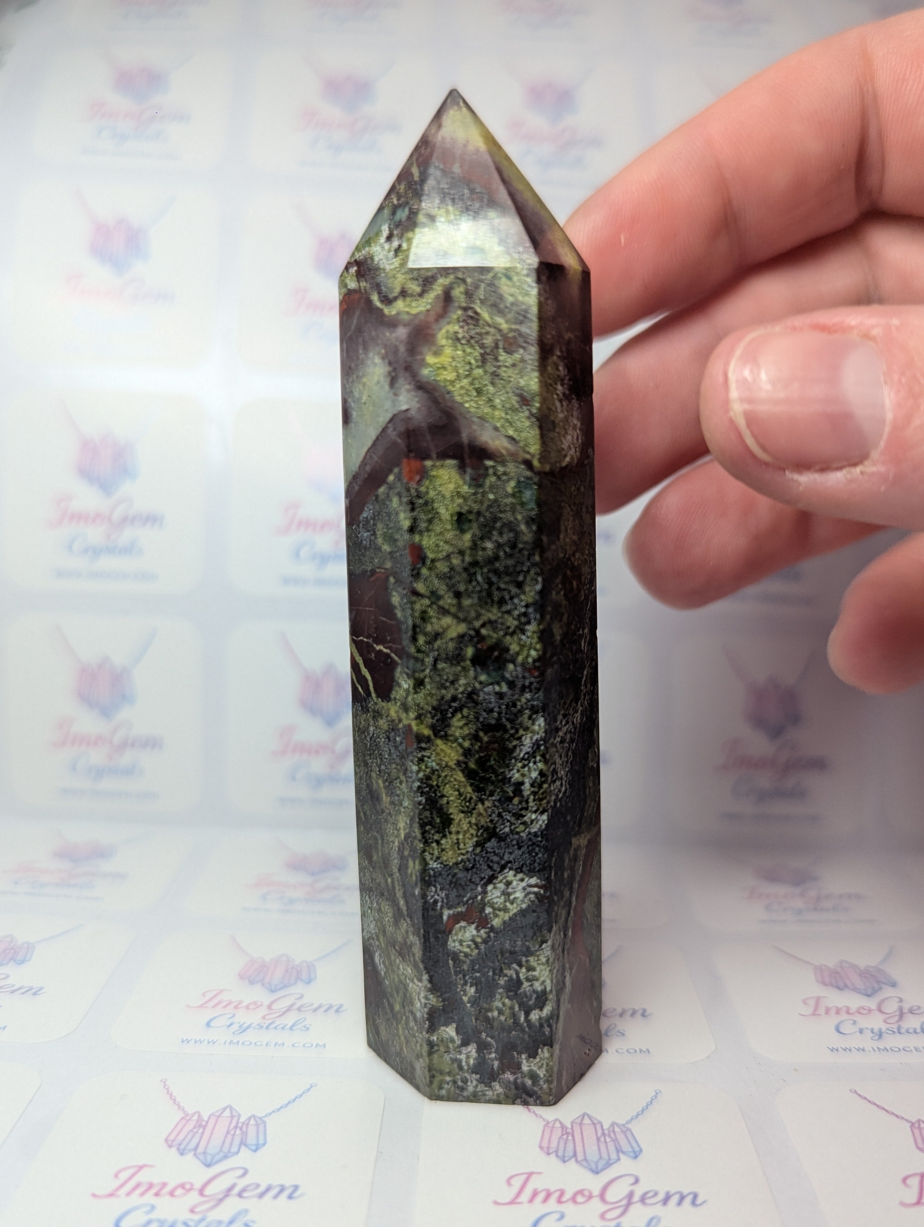 Dragon blood stone crystal tower