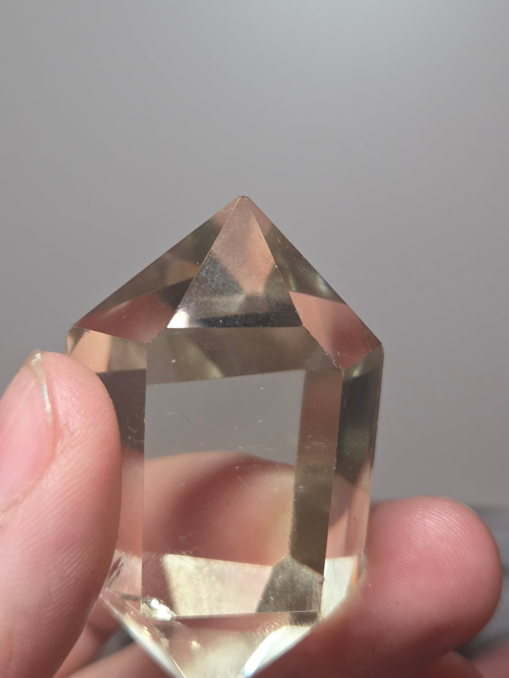Natural Citrine crystal with rainbow DT
