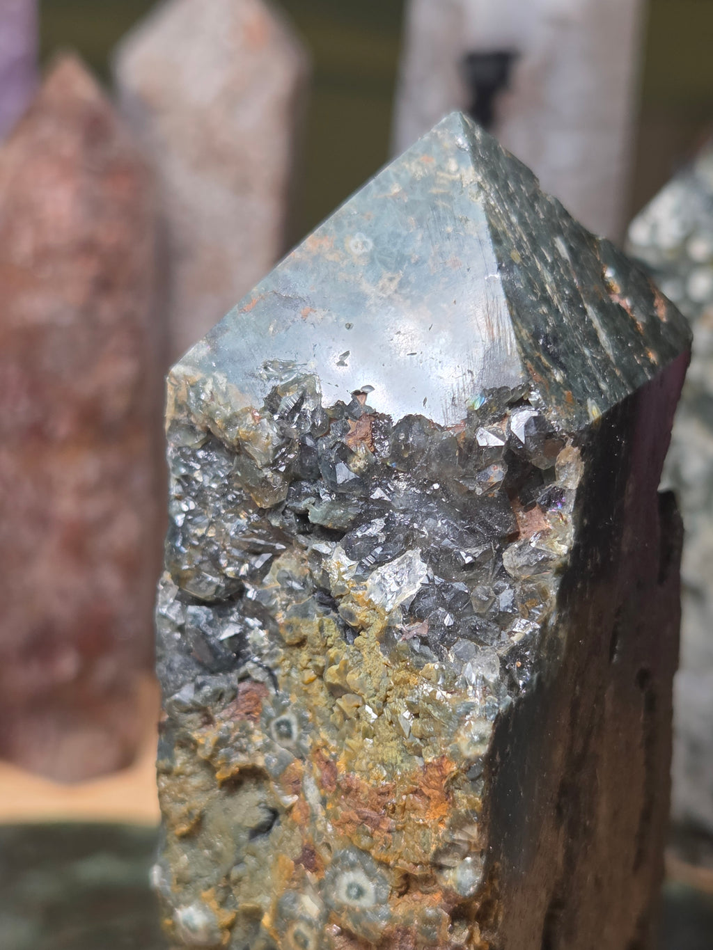 Ocean Jasper crystal raw tower