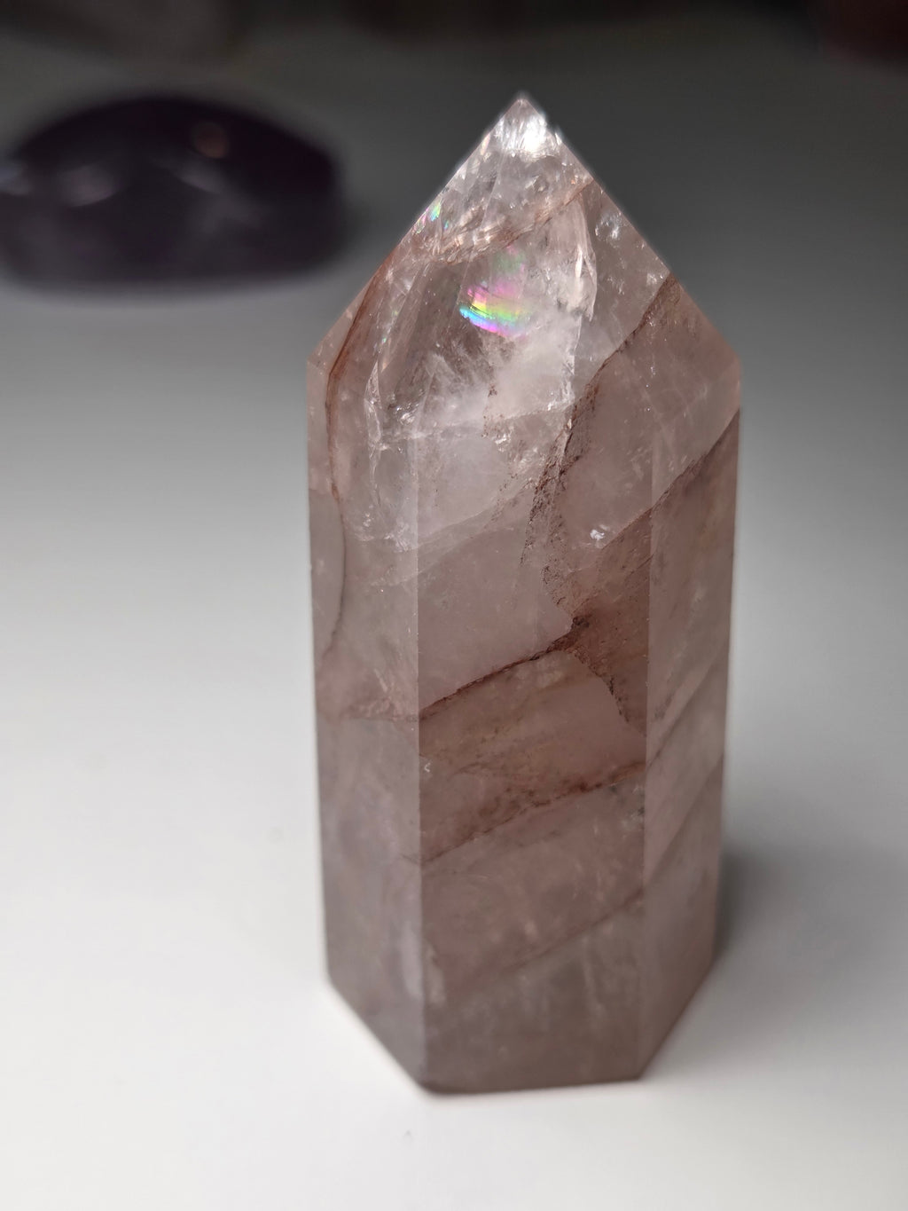 Fire quartz crystal tower