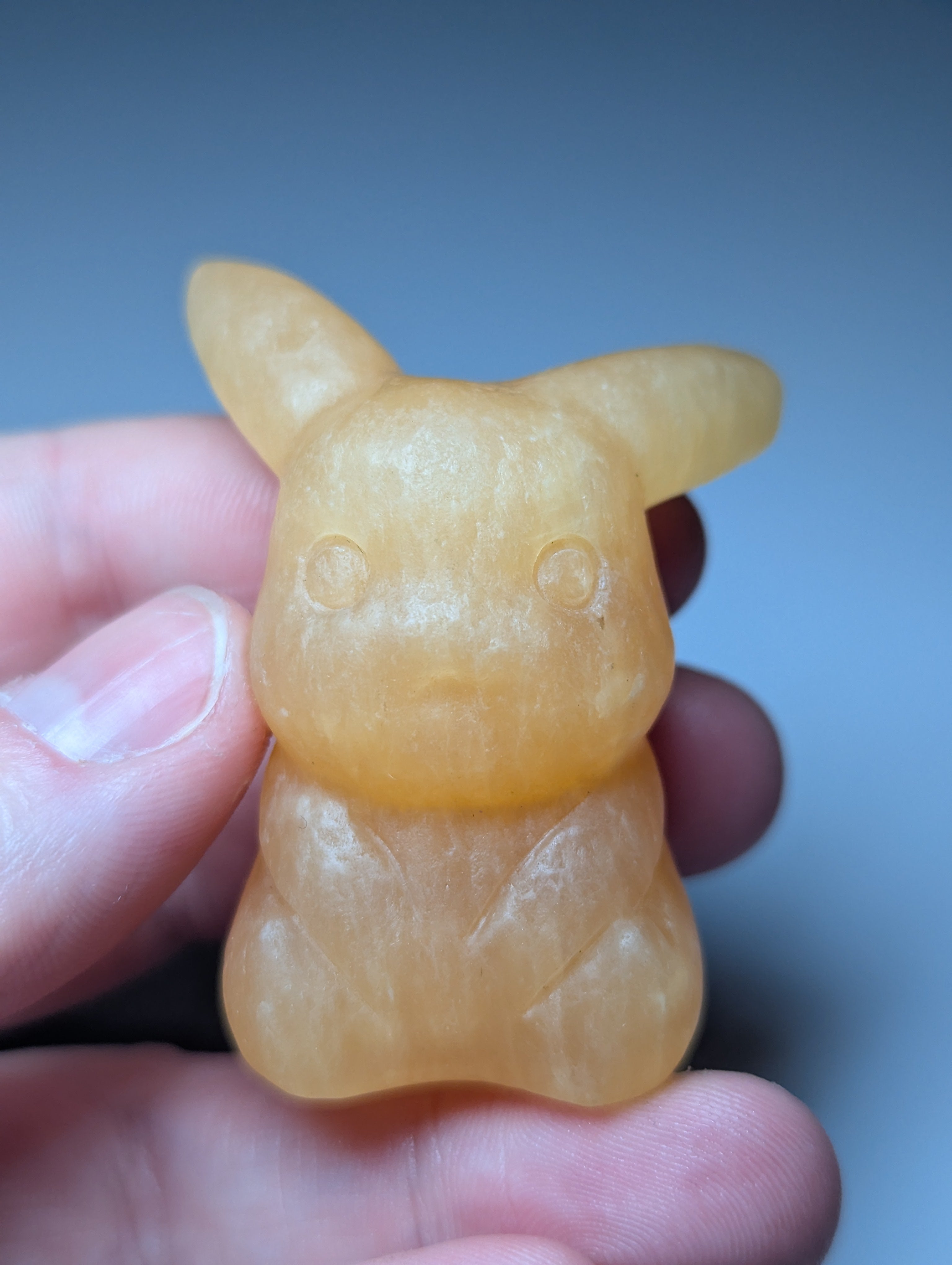 Pikachu pokemon carving