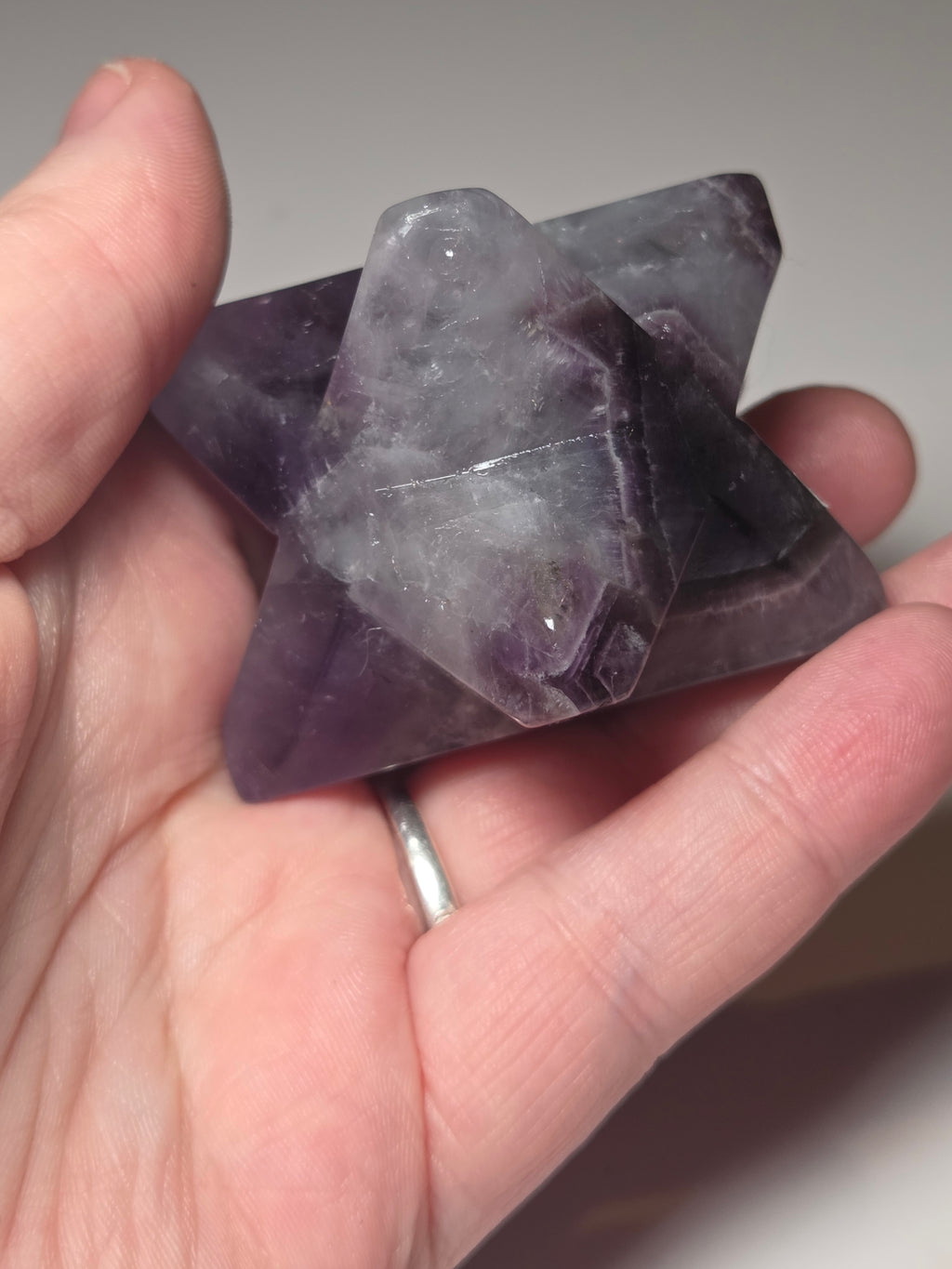 Dream Amethyst crystal merkaba