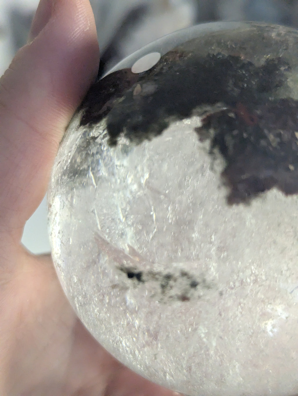 Amazing high Grade Garden quartz crystal sphere