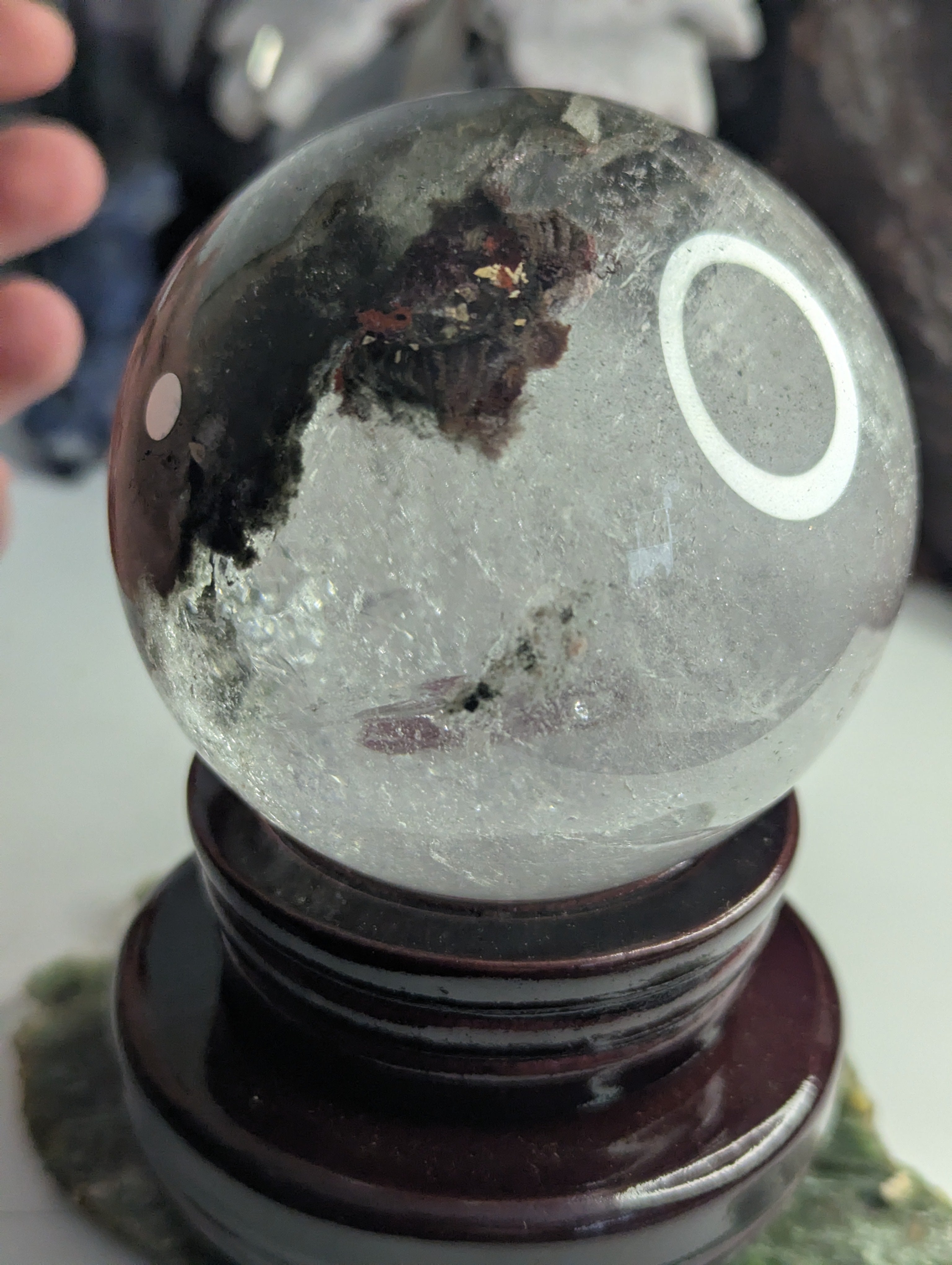 Amazing high Grade Garden quartz crystal sphere