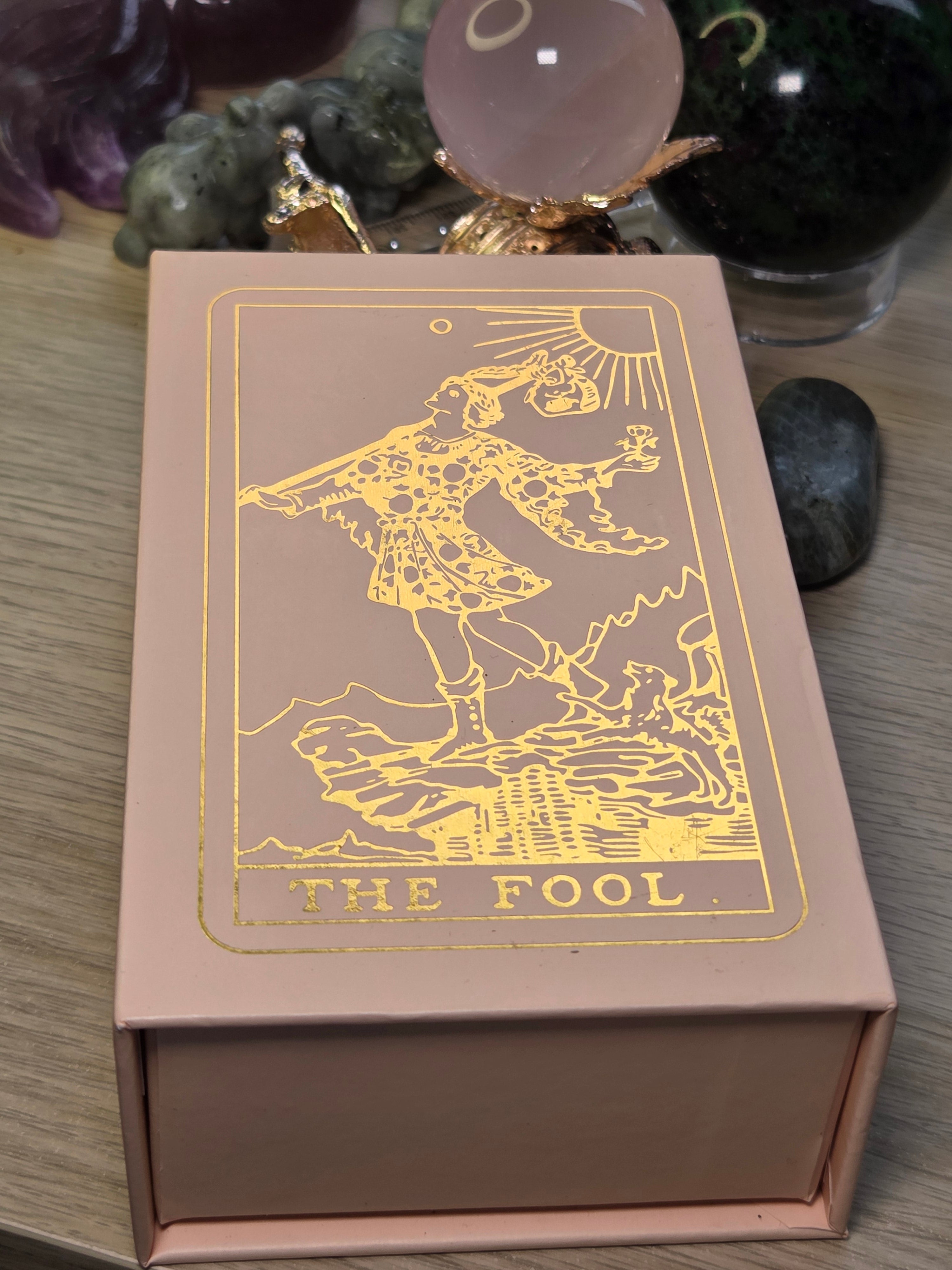 Pink Golden Foil Tarror cards in hard Case