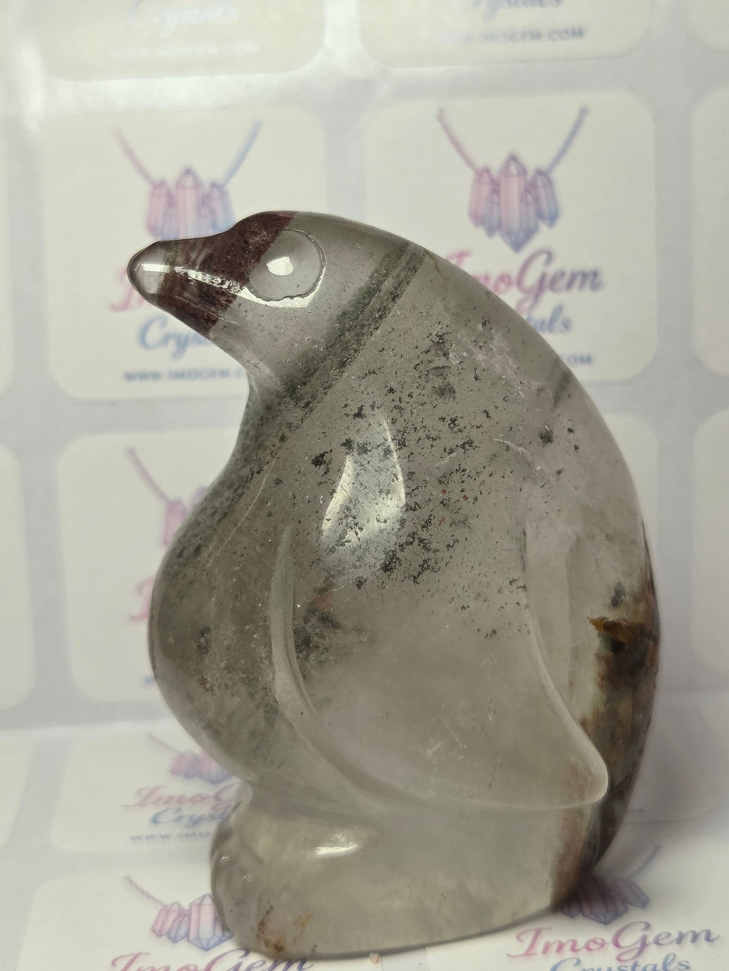 Hospital Garden quartz crystal fat penguin