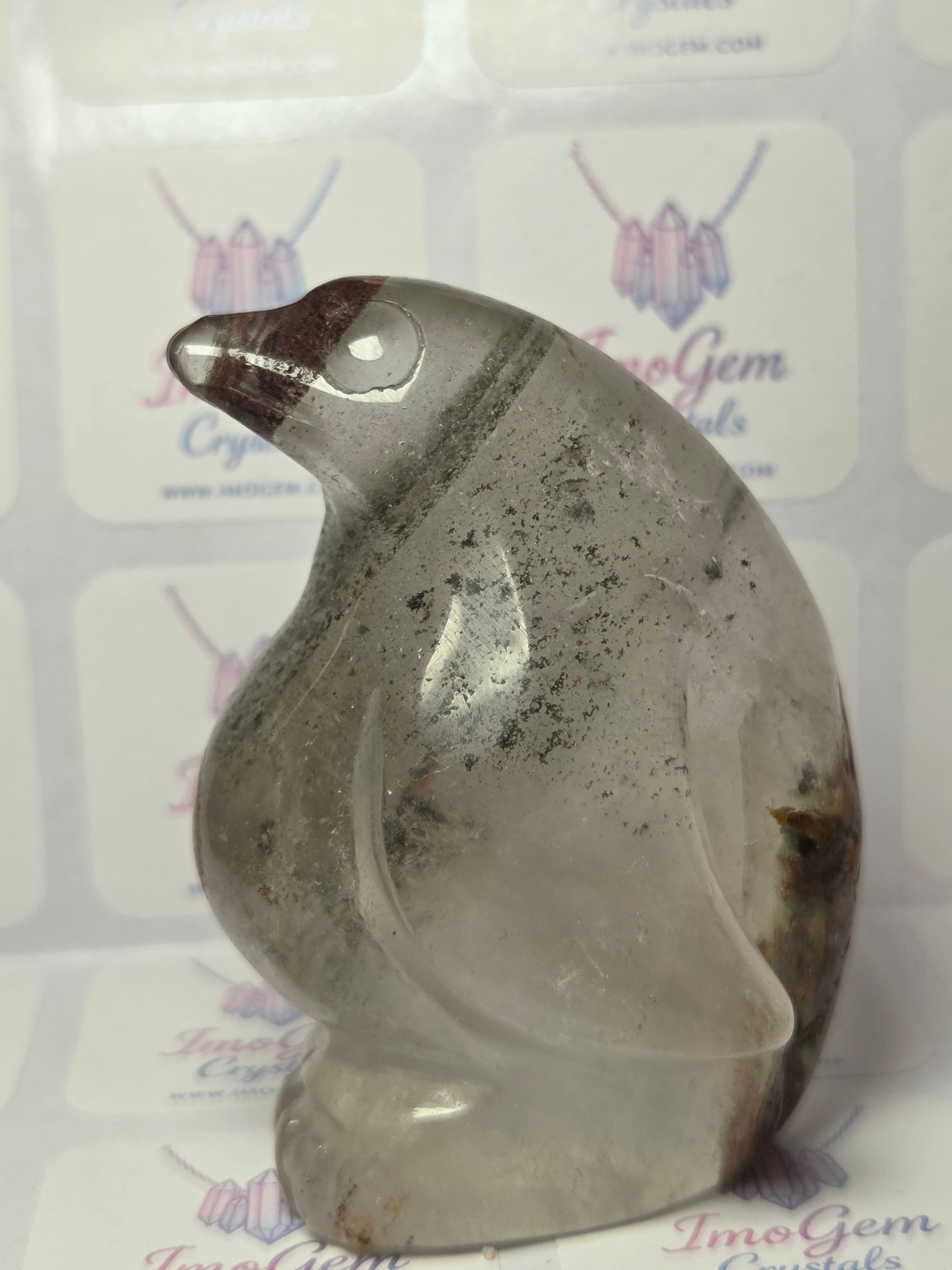 Hospital Garden quartz crystal fat penguin