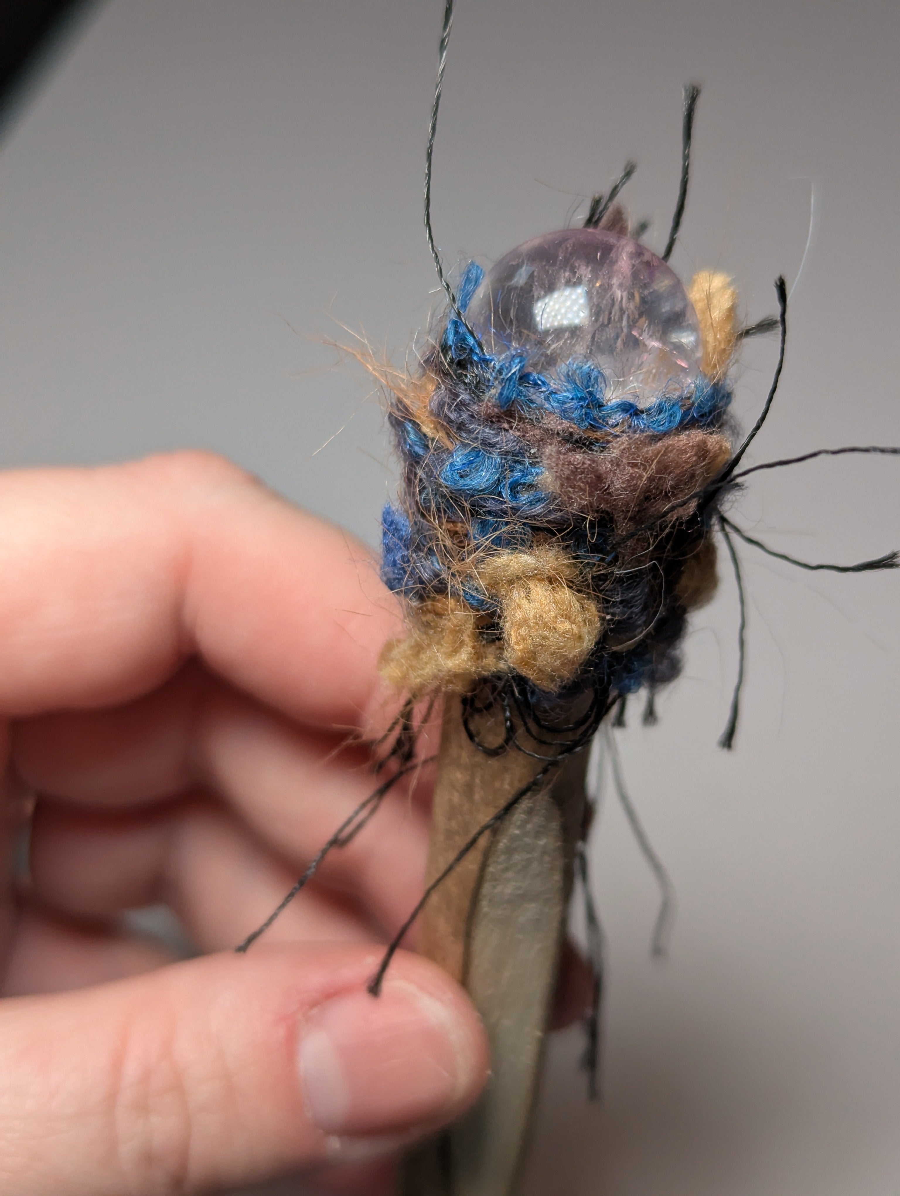 Clear quartz crystal pen