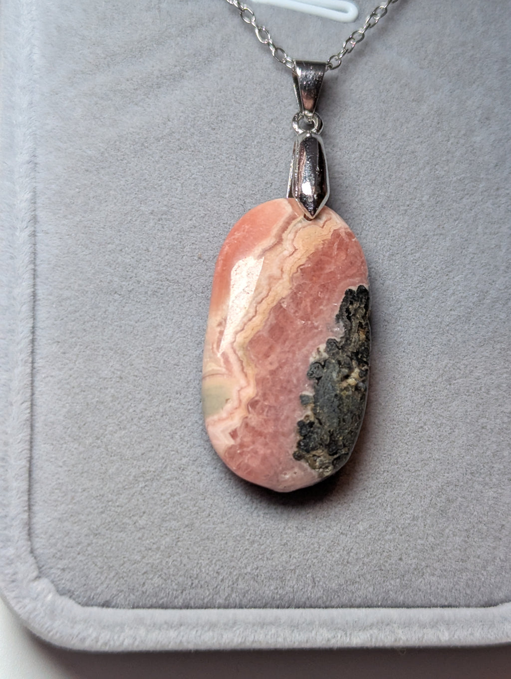 Rhodcrosite crystal handmade necklace