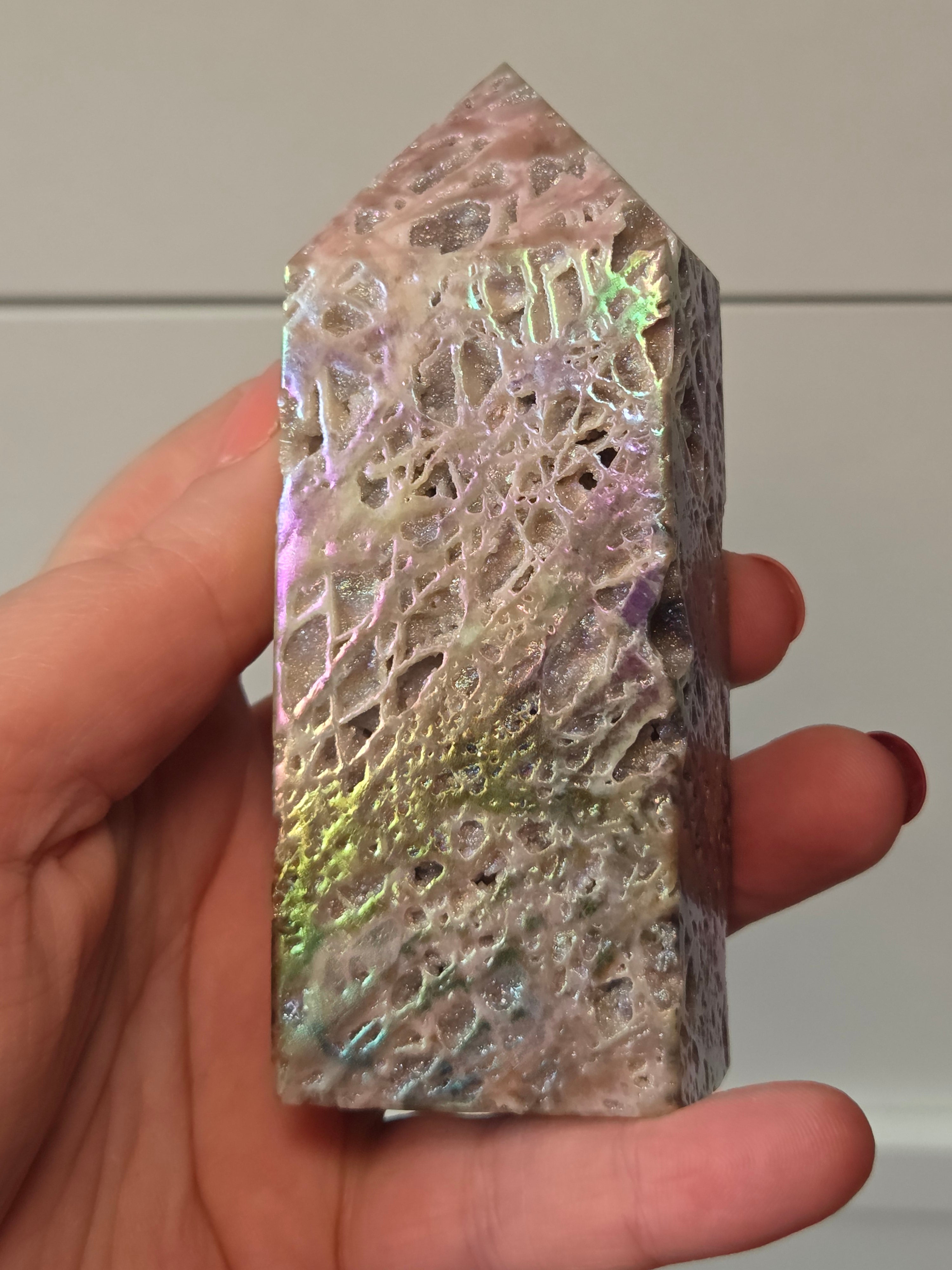 Aura Sphelerite crystal tower