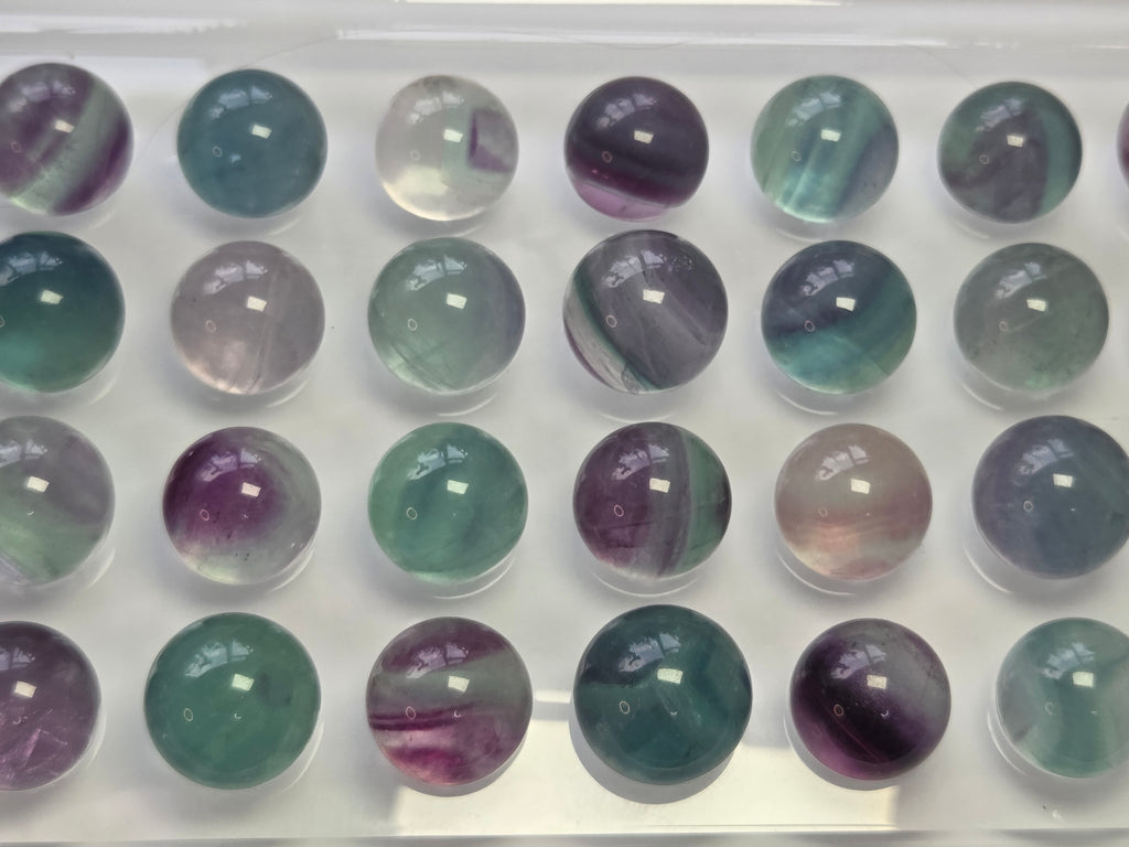Rainbow Fluorite mini spheres