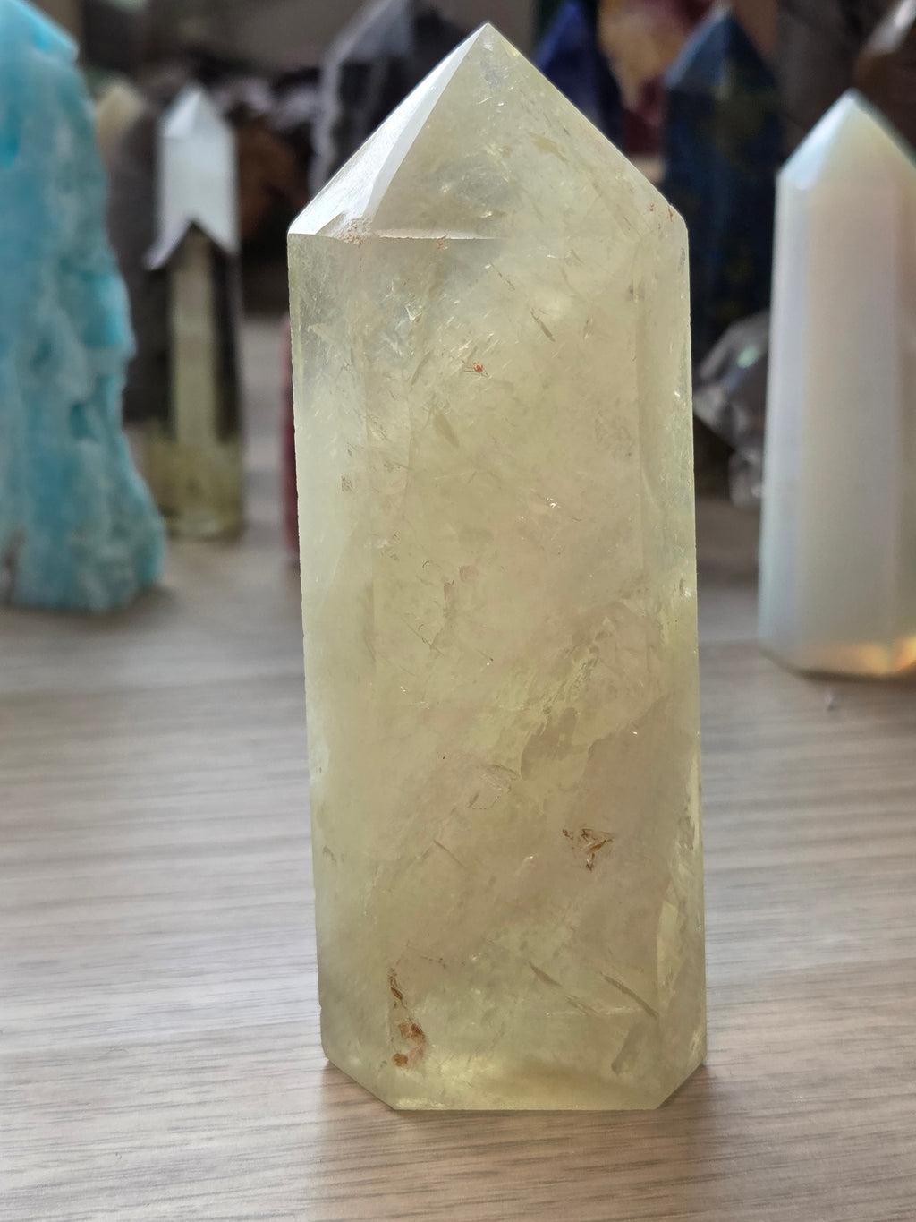 Citrine crystal tower