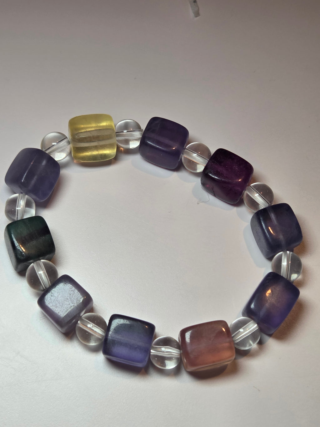 Flourite crystal bracelet