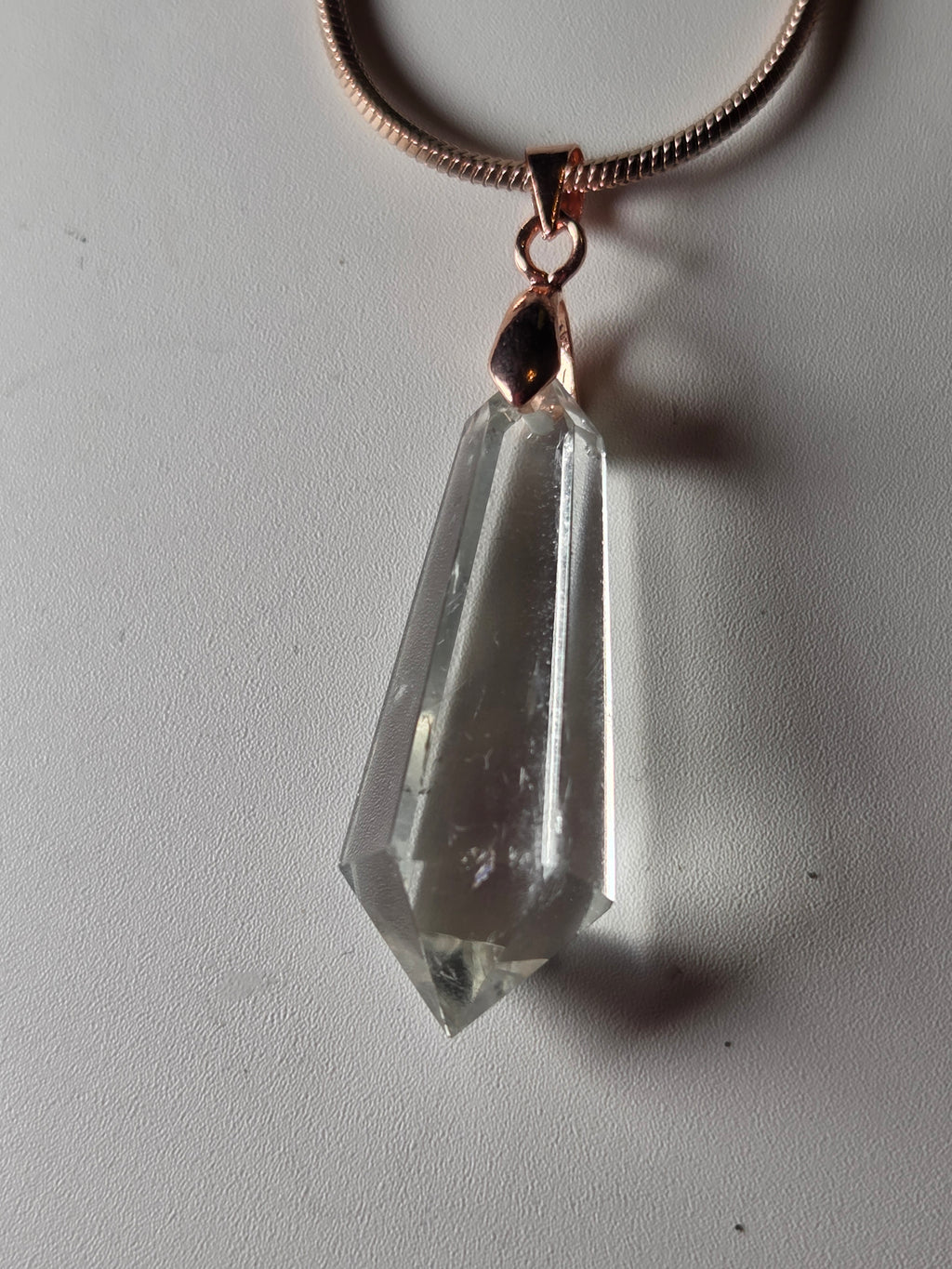 Grade AA Quartz crystal Necklace