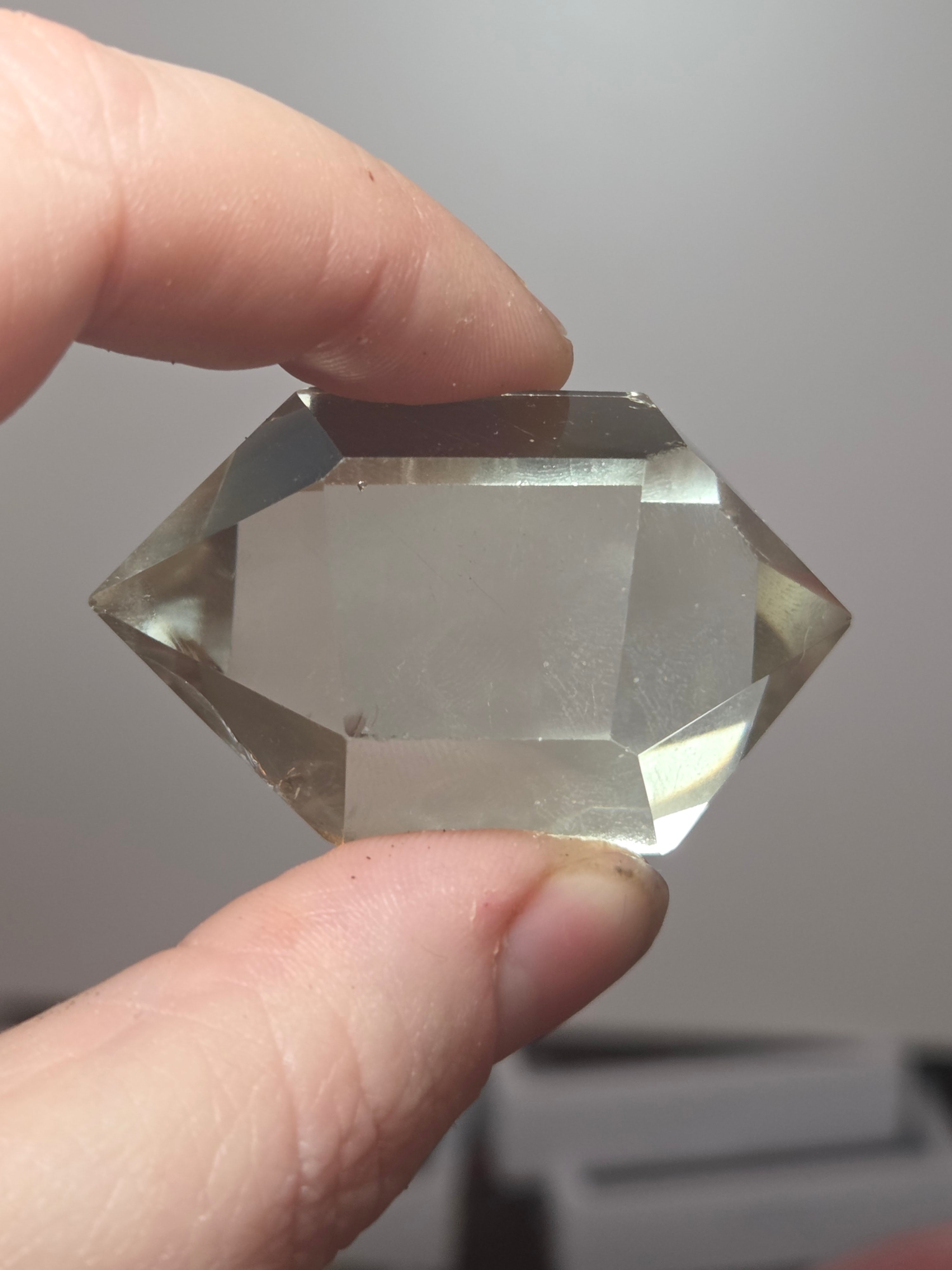 Natural Citrine crystal with rainbow DT